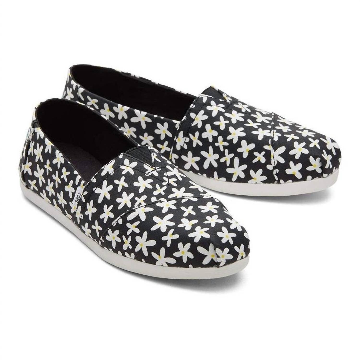 TOMS Canvas Alpargata Flat Loafers in Black Lyst