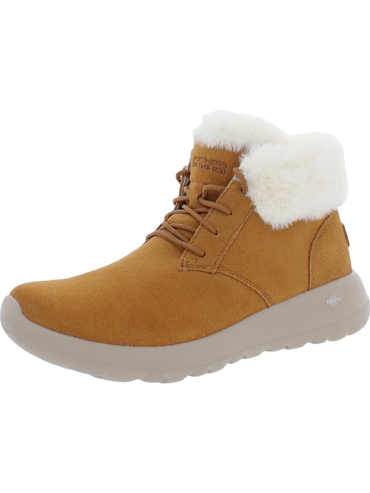 Skechers suede faux fur boots sale