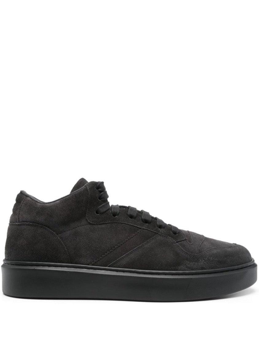 スニーカー Doucal's Black Calf Suede Sneakers Doucal's Calf Suede Sneakers in Black for Men | Lyst