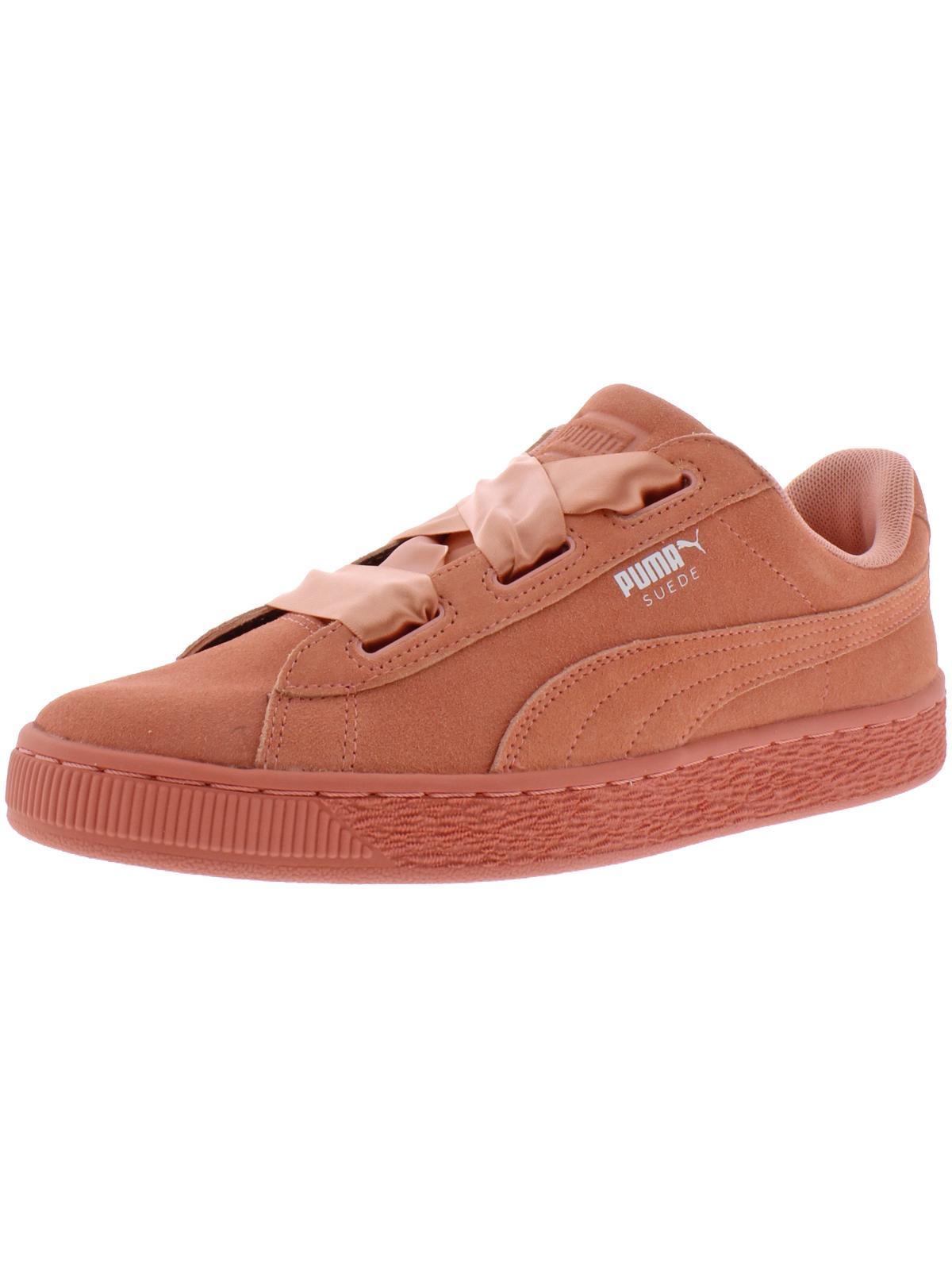 PUMA Suede Heart Jr Ake Suede Fashion Sneakers in Red | Lyst