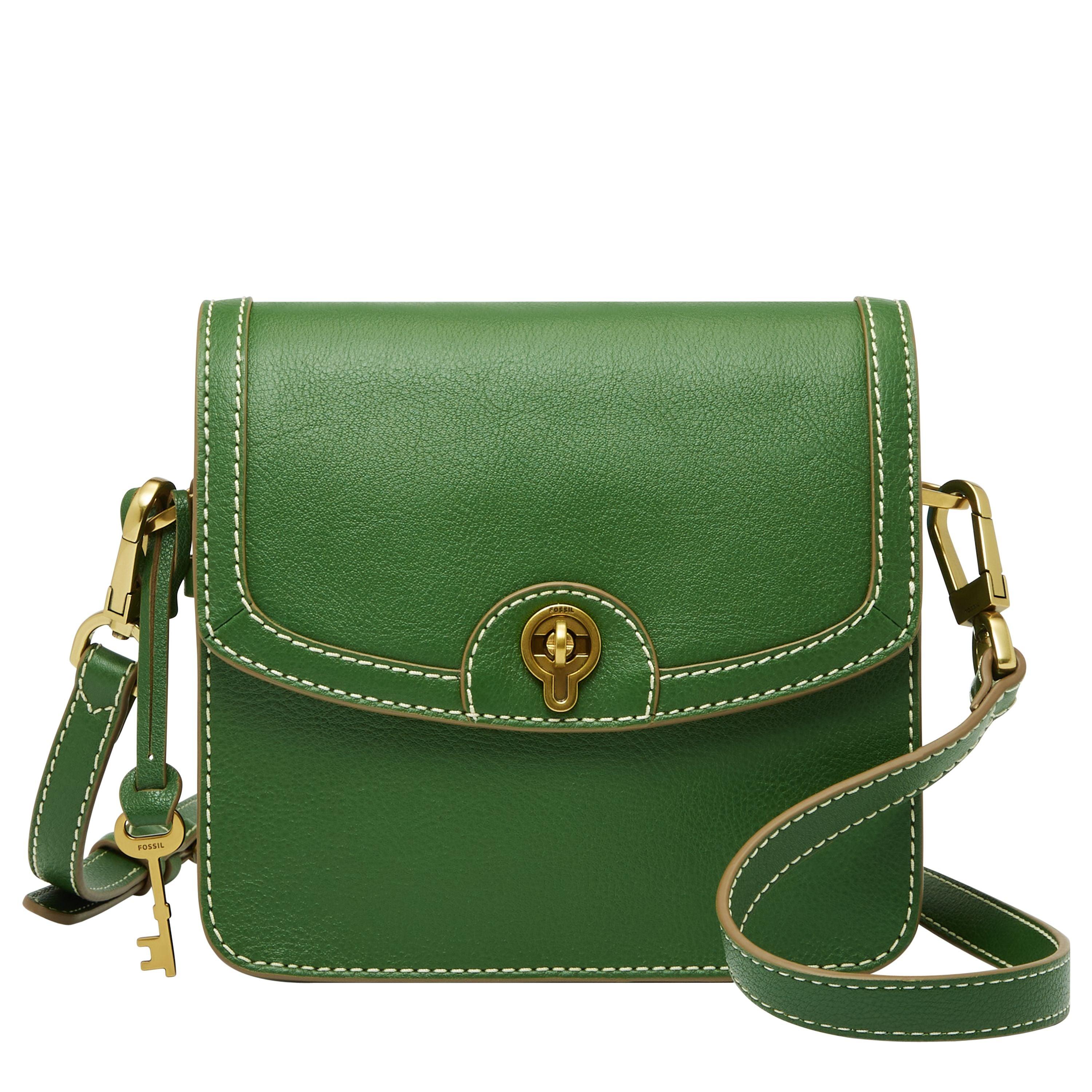 Fossil Ainsley Eco Leather Small Flap Crossbody in Green Lyst