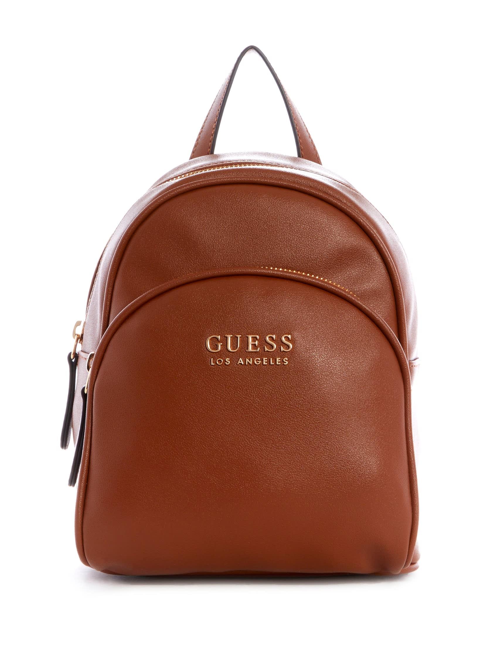 Guess Factory Elisa Mini Backpack in Brown | Lyst