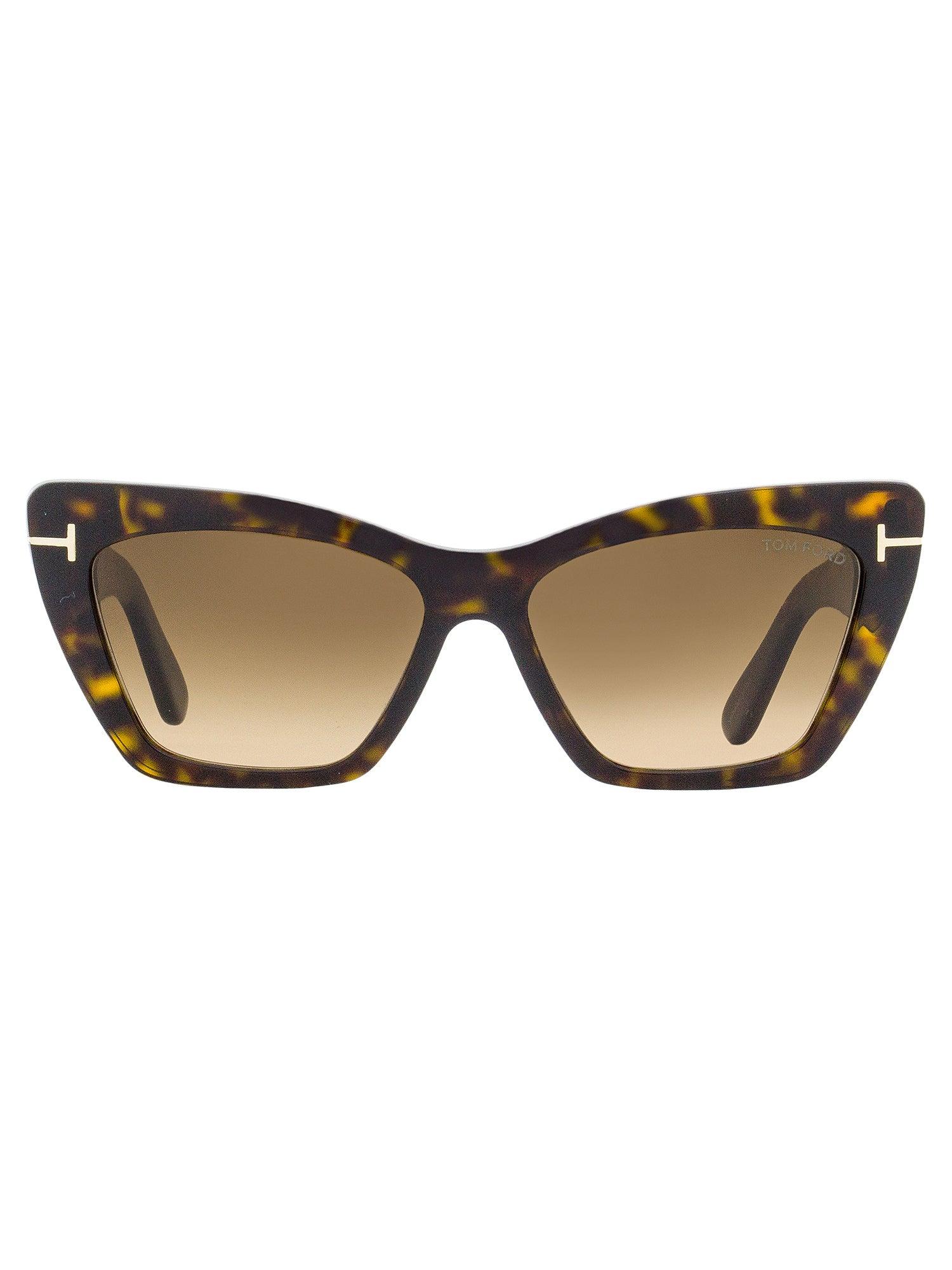 Tom Ford Cat Eye Sunglasses Tf871 Wyatt Dark Havana 56mm in Brown | Lyst