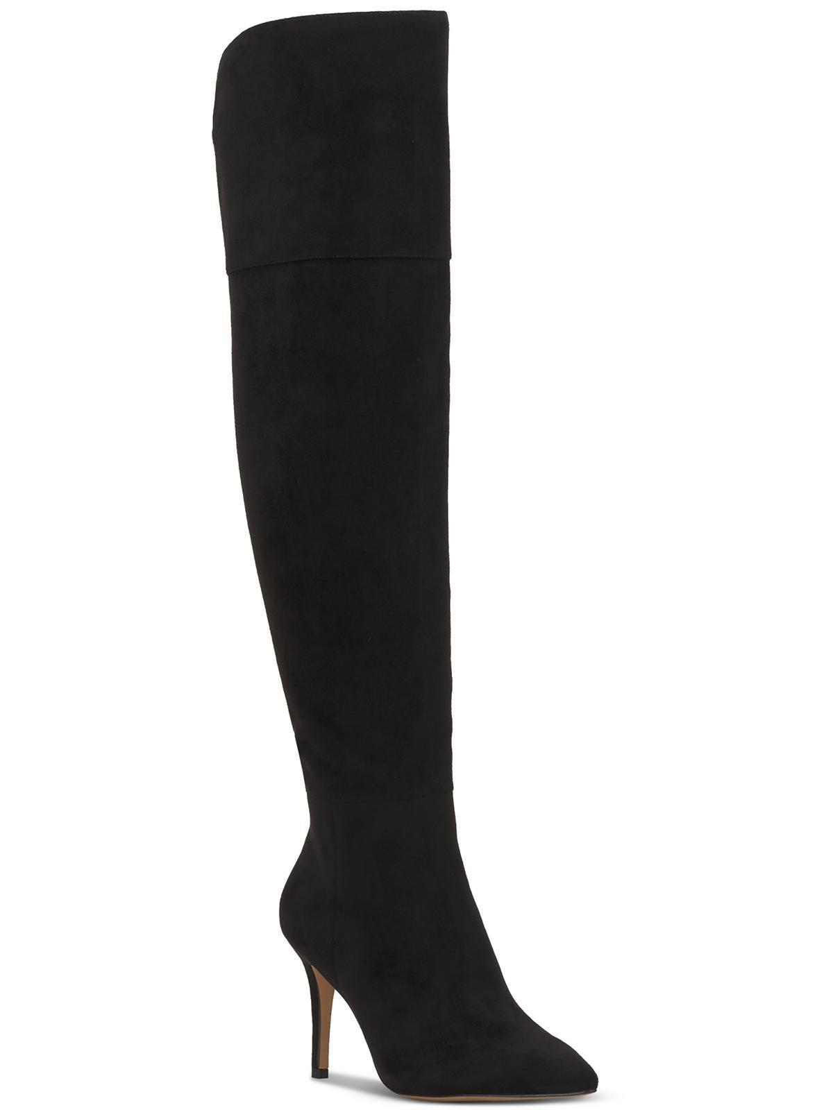 Jessica Simpson Adysen Faux Suede Pointed Toe Over The Knee Boots in Black Lyst