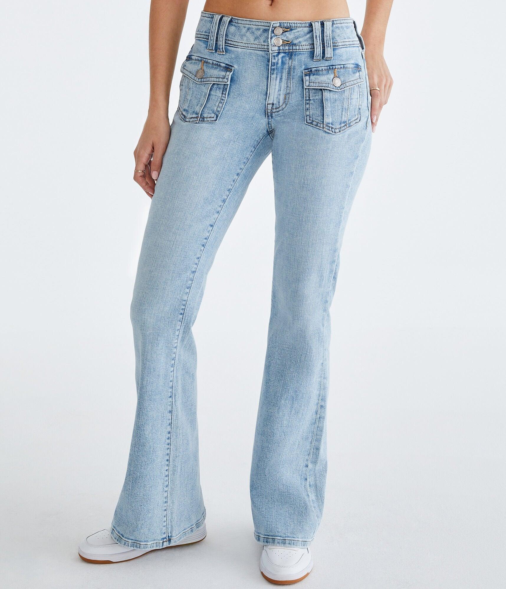 Aéropostale Flare Low-rise Jean in Blue | Lyst
