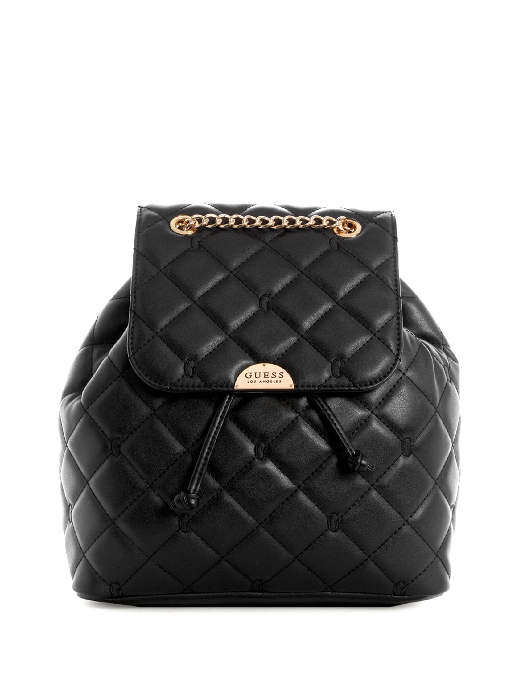 Guess Factory Waterston Quilted Backpack in Black Lyst
