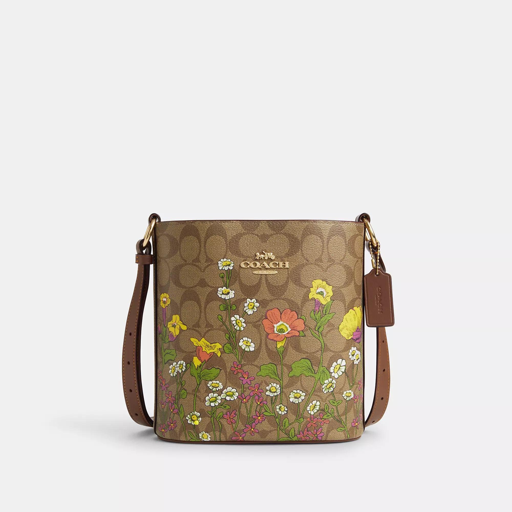 COACH Sophie Bucket Bag In Signature Canvas With Floral Print in