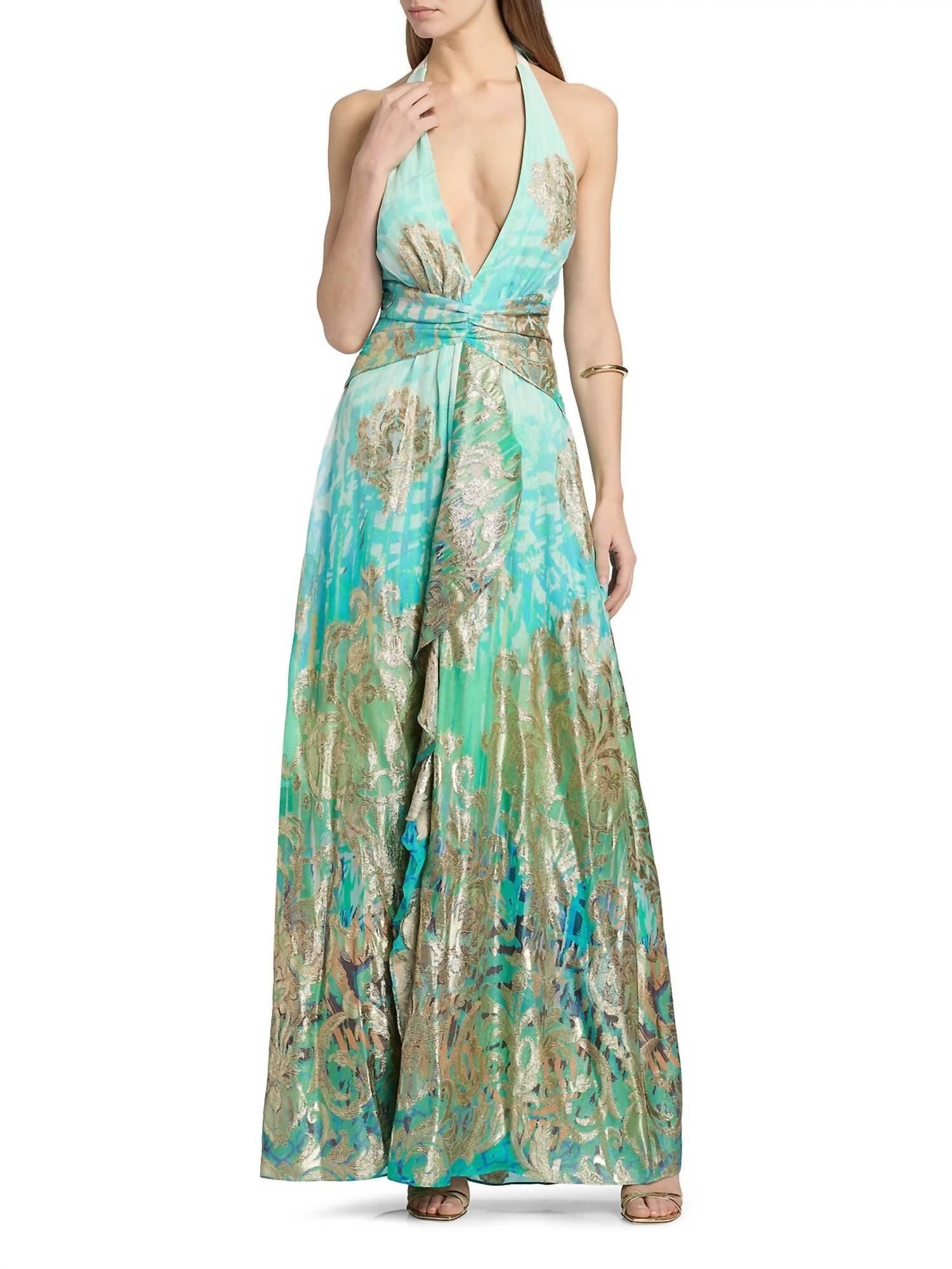 slim fit dress slacks Women Size 0 Ramy Brook Turquoise Dress – VIDA STYLE SHOP main image 0