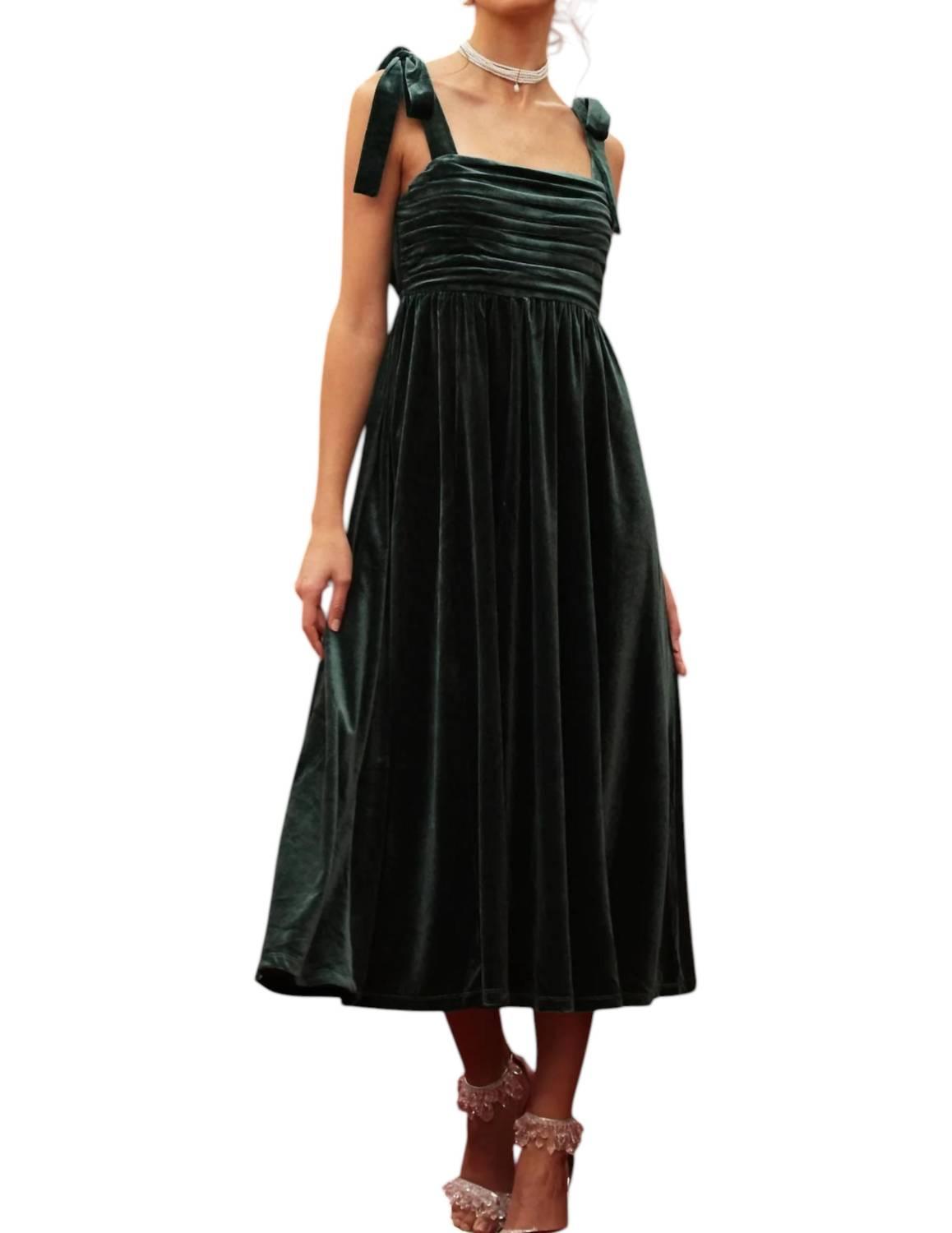Blu Pepper Velvet Tie Strap Pleated Midi Dress in Black | Lyst Blu Pepper Velvet Tie Strap Pleated Midi Dress in Black | Lyst
