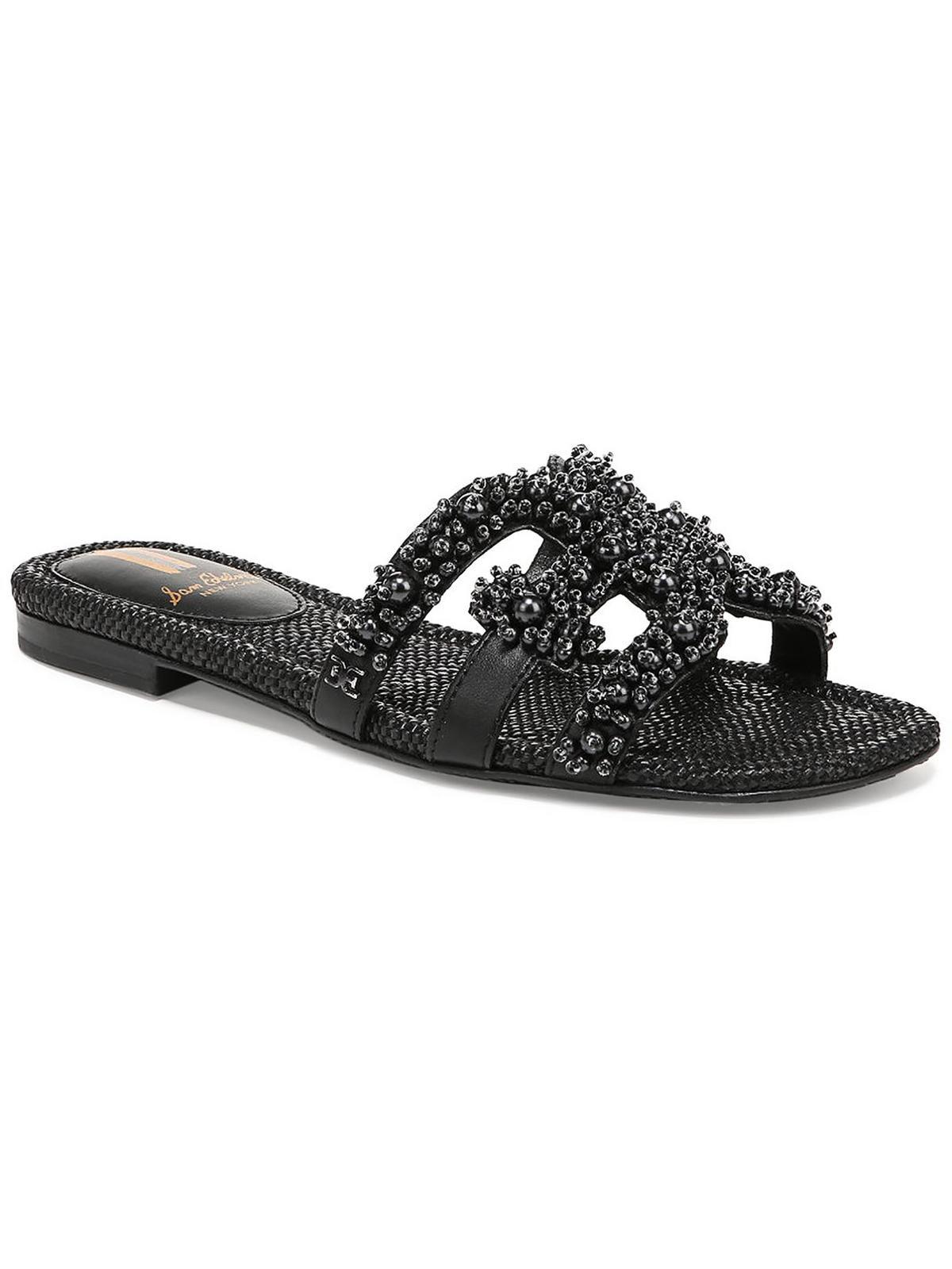 South Beach Exclusive double strap slide sandals in black | ASOS