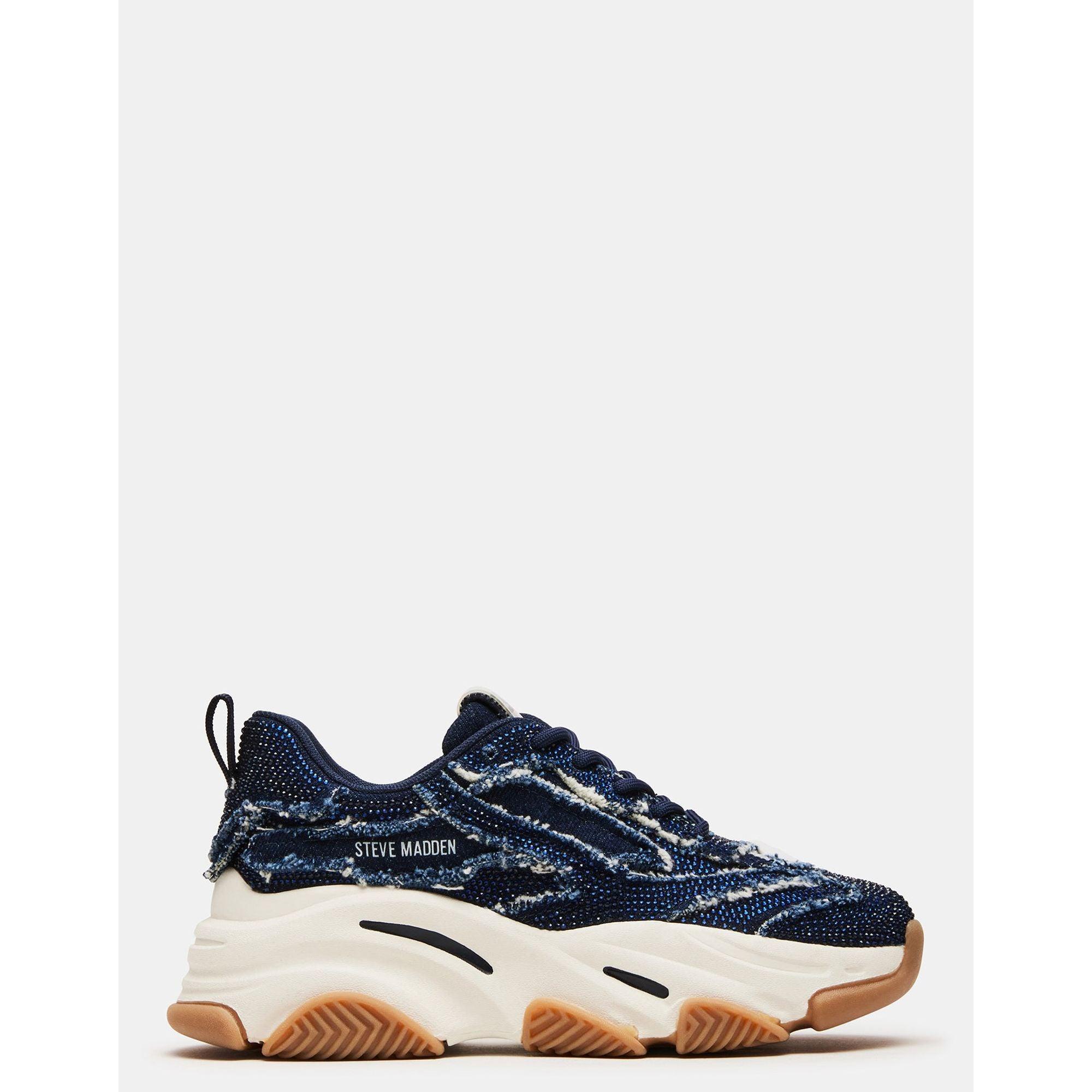 Dark blue Steve Madden shoes . DIXON Navy Suede Low-Top Panel Men main image 2