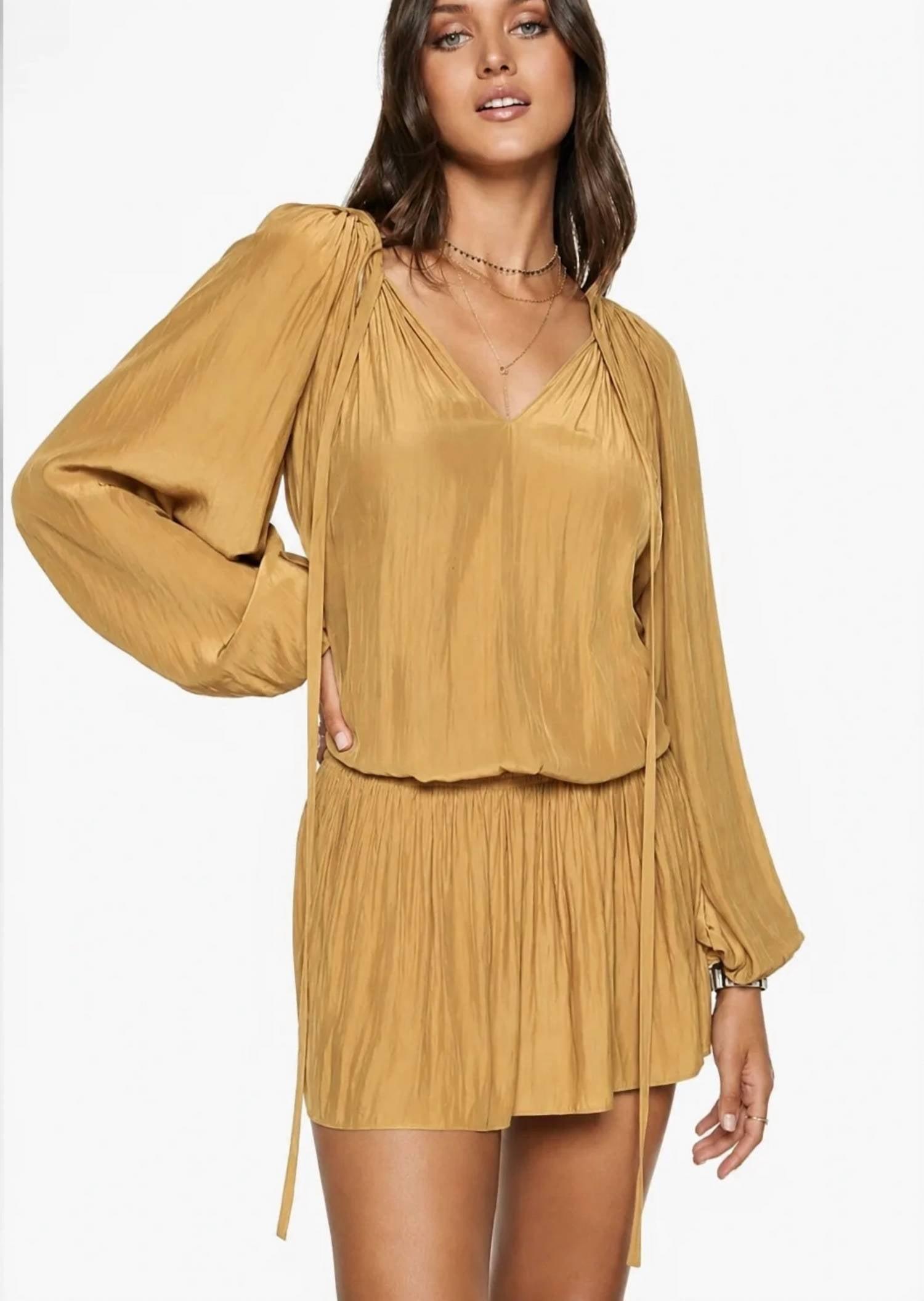 short silk dresses with sleeves DaisySilk Womens Open Back Mini Dress Long Emerald / XXS It is shaped with a wrap Short Silk Dresses | New