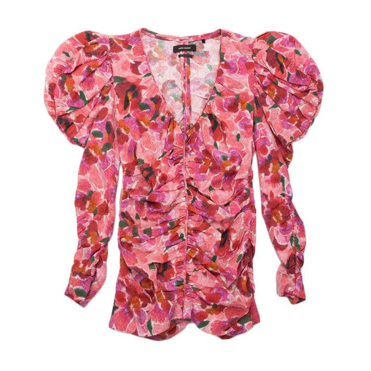 【Isabel Marant】 Tullyaleopard-プリントシルクブレンドトップ Isabel Marant Long-sleeved tops for Women | Online Sale up