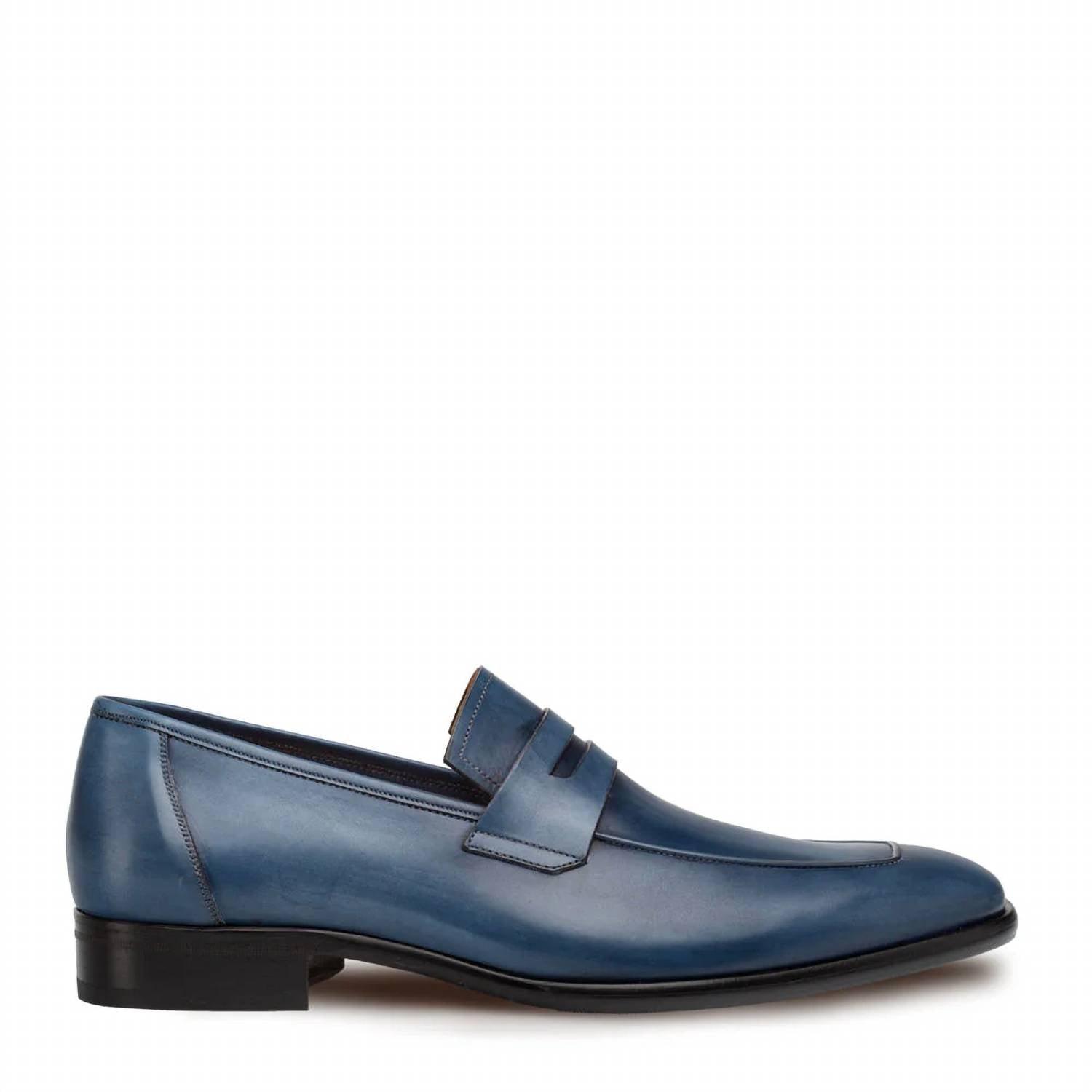 NEW MEZLAN men\'s newport dress loafer in dark blue Mezlan Alarcon Loafer – Ted main image 2