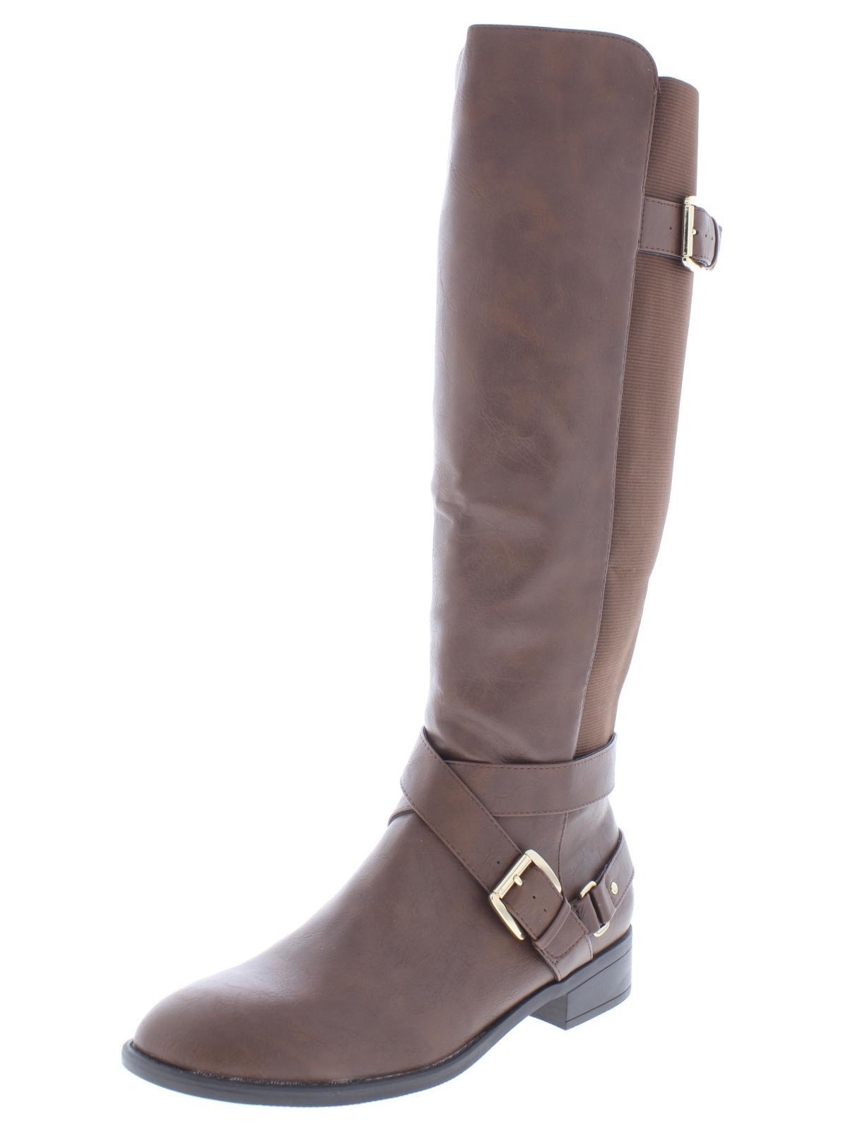 Thalia Sodi Vada Faux Leather Over-the-knee Riding Boots in Brown | Lyst