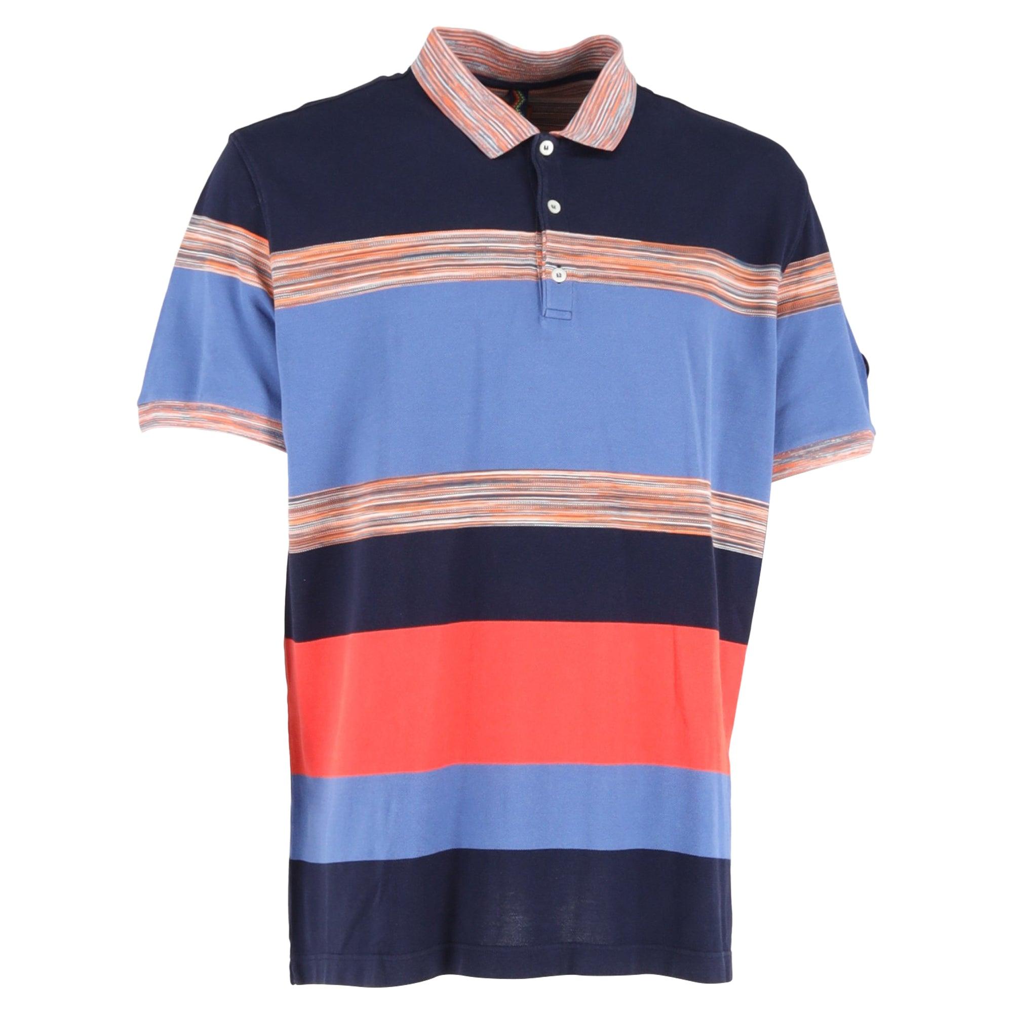 Tシャツ・カットソー MISSONI Missoni Viscose and Wool Polo Zig zag cotton knit polo shirt