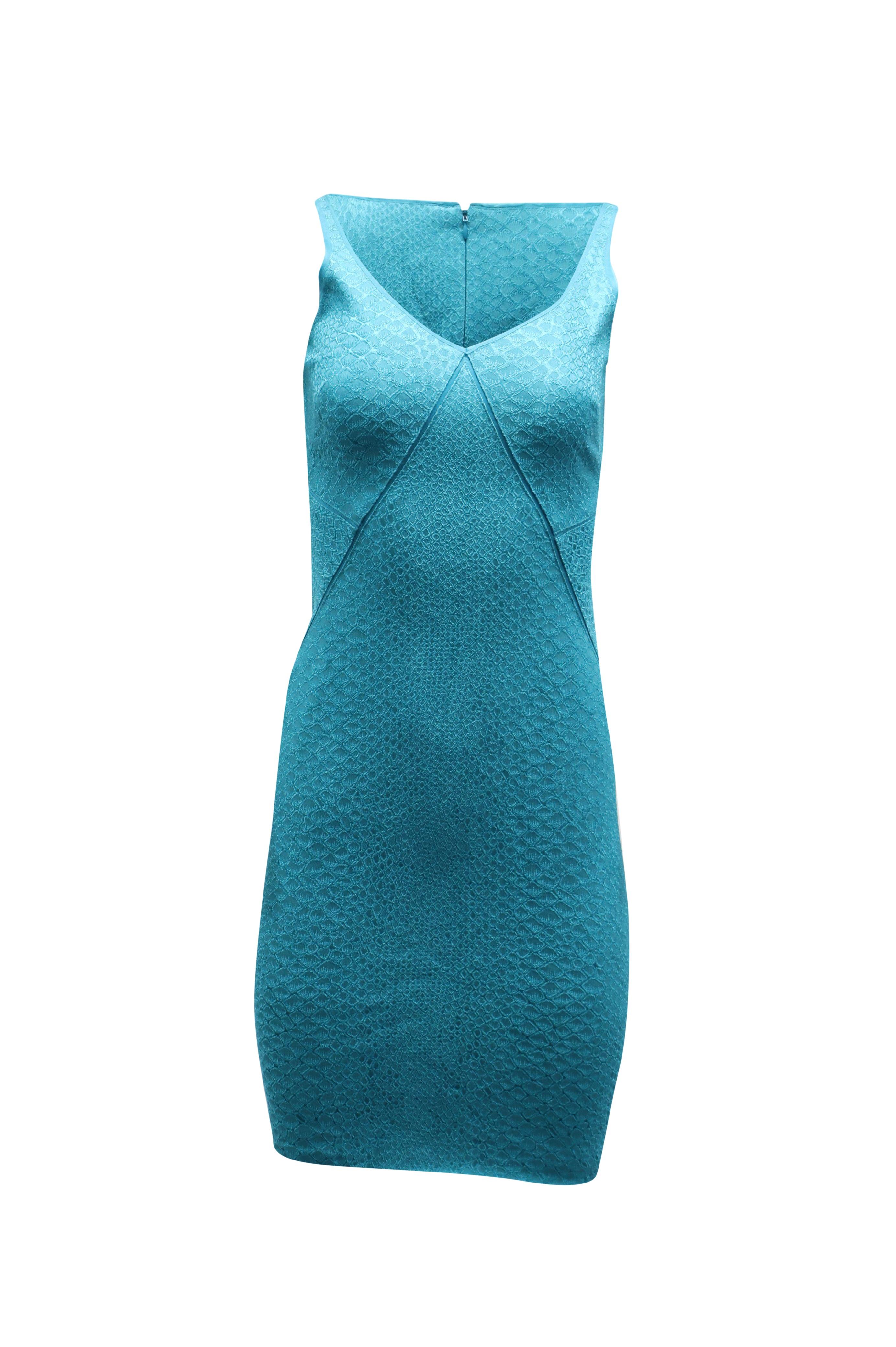Blue snakeskin dress best sale
