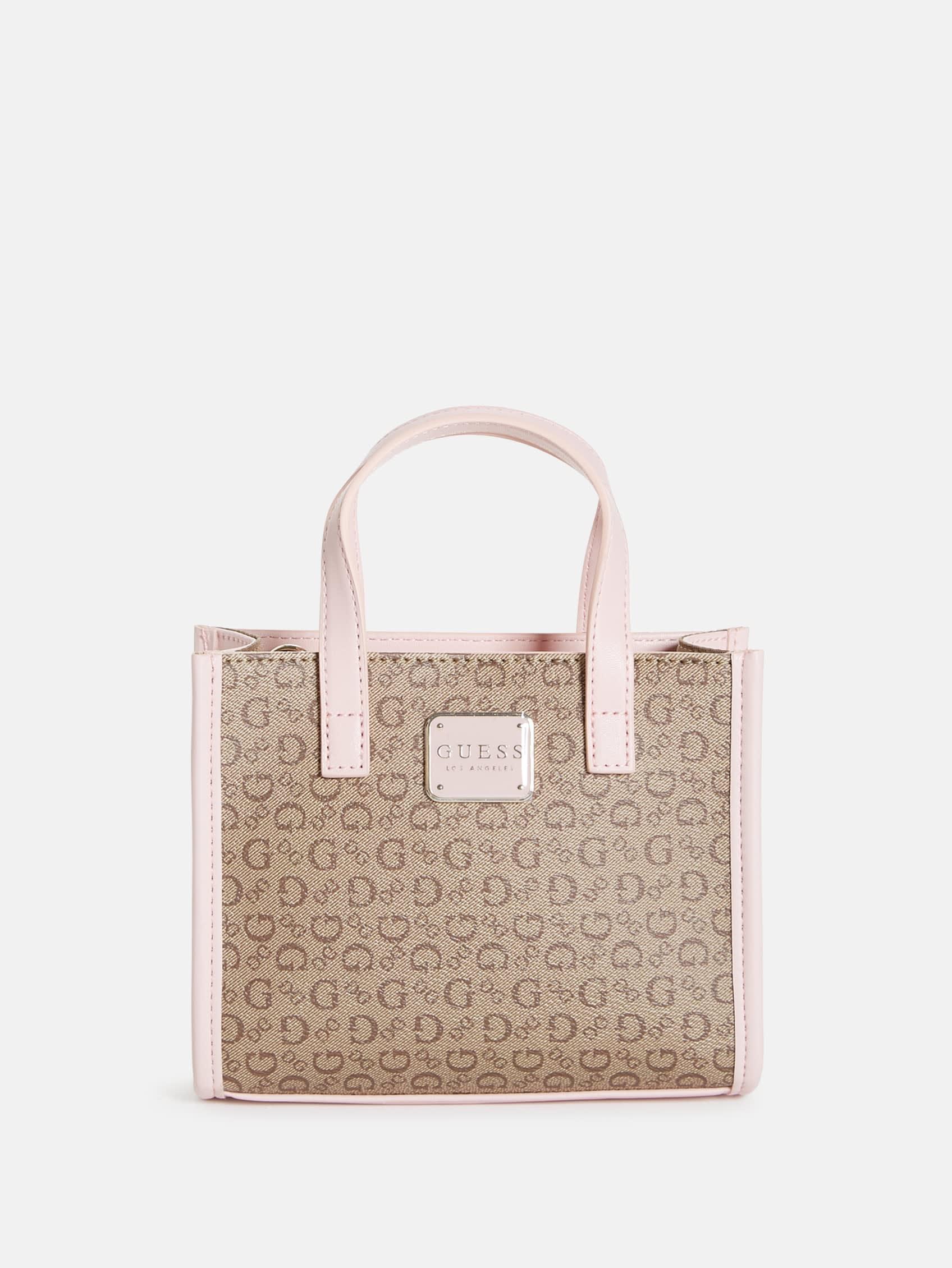 Guess Factory Logo-Tape Mini Tote Crossbody