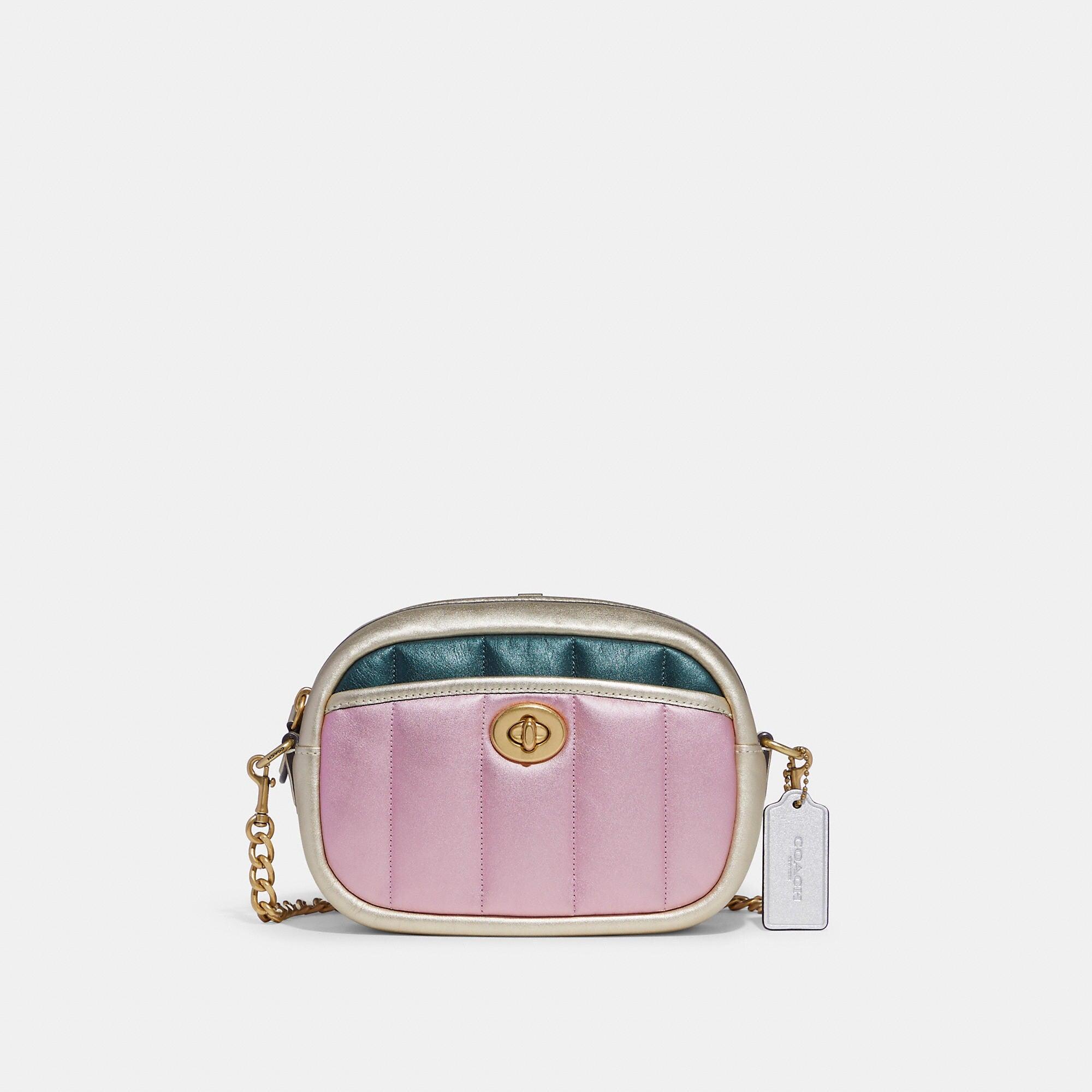 coach camera bag in colorblock