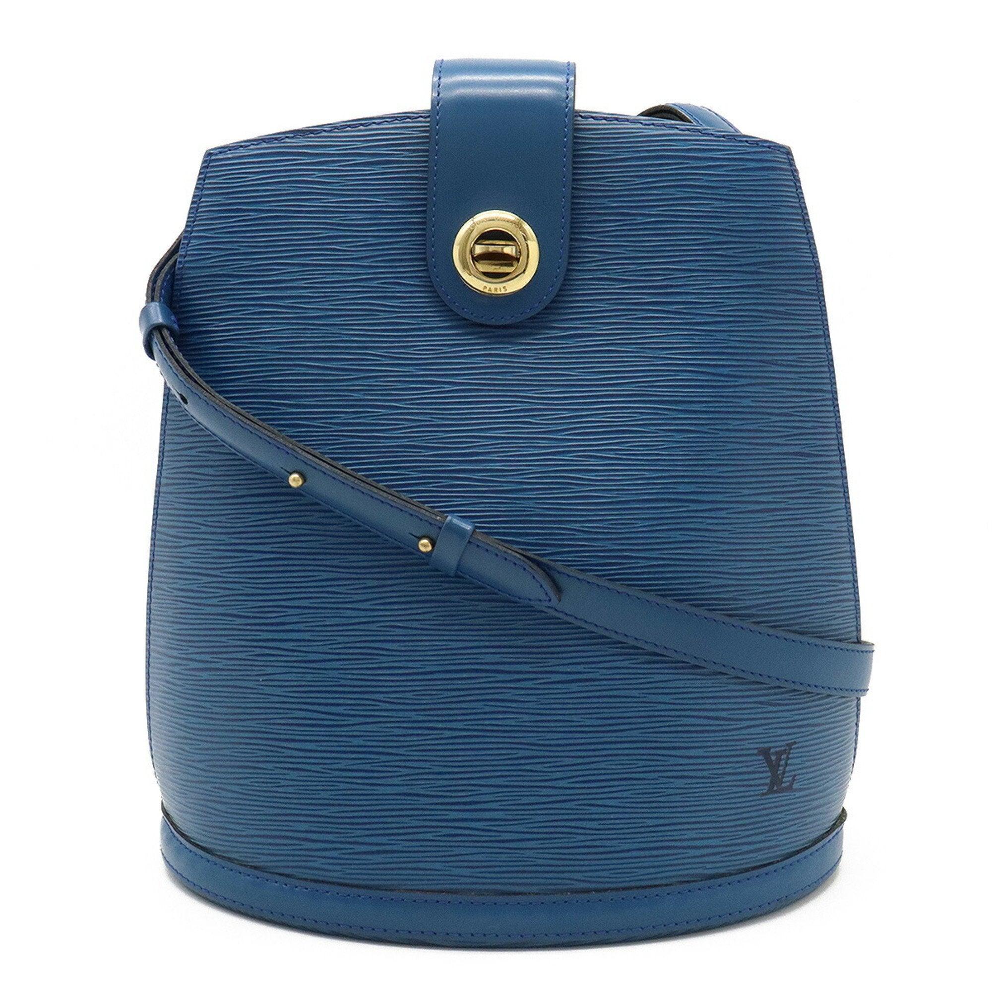 Louis Vuitton Cluny Leather Shoulder Bag (pre-owned) in Blue