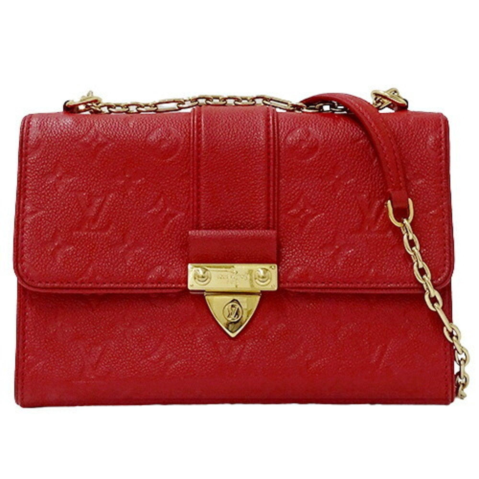 Pre-owned Louis Vuitton Fabric Handbag In Red