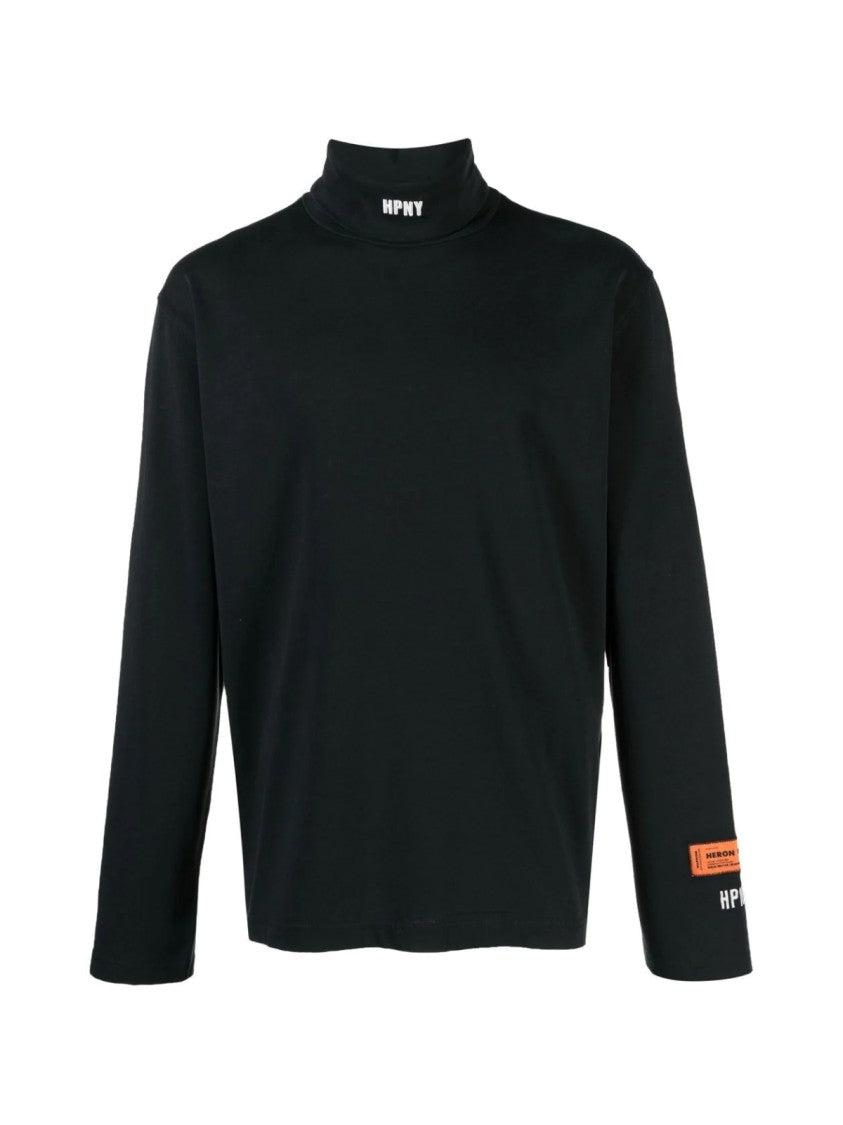 Heron Prestonタートルネック クロップド トップス Heron Preston HPNY タートルネック プルオーバー | ブラック