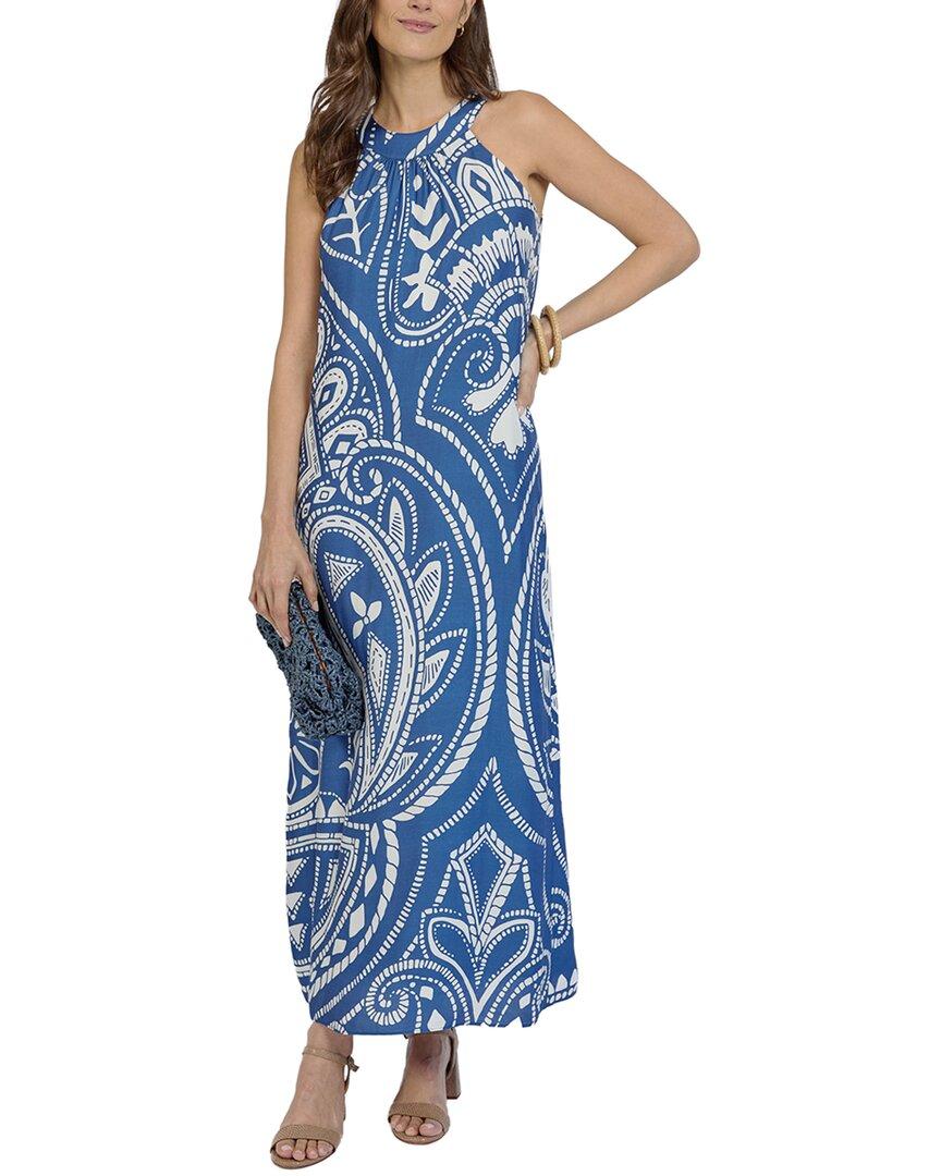 bright colored maxi dresses Orange Multi Abstract Print Frill Neck Half Button Up Midi Dress – SSYS