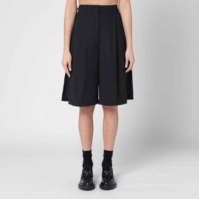 ショートパンツ TheLatest Wide black Brenda Bermuda shorts THE LATEST Thelatest Wide Brenda Bermuda Shorts in Black | Lyst