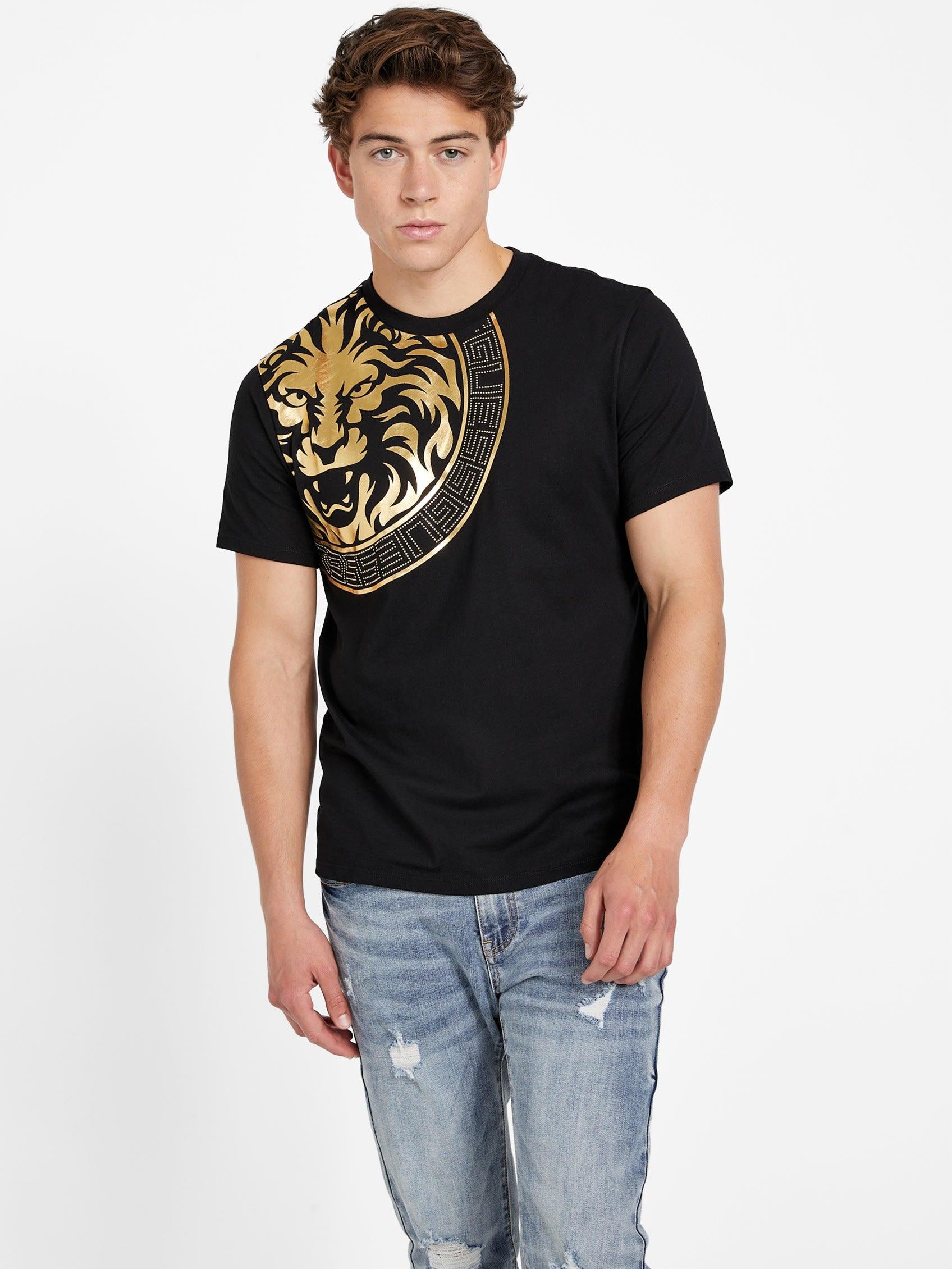 Guess Factory Eco Granter Lion Tee in Black for Men | Lyst
