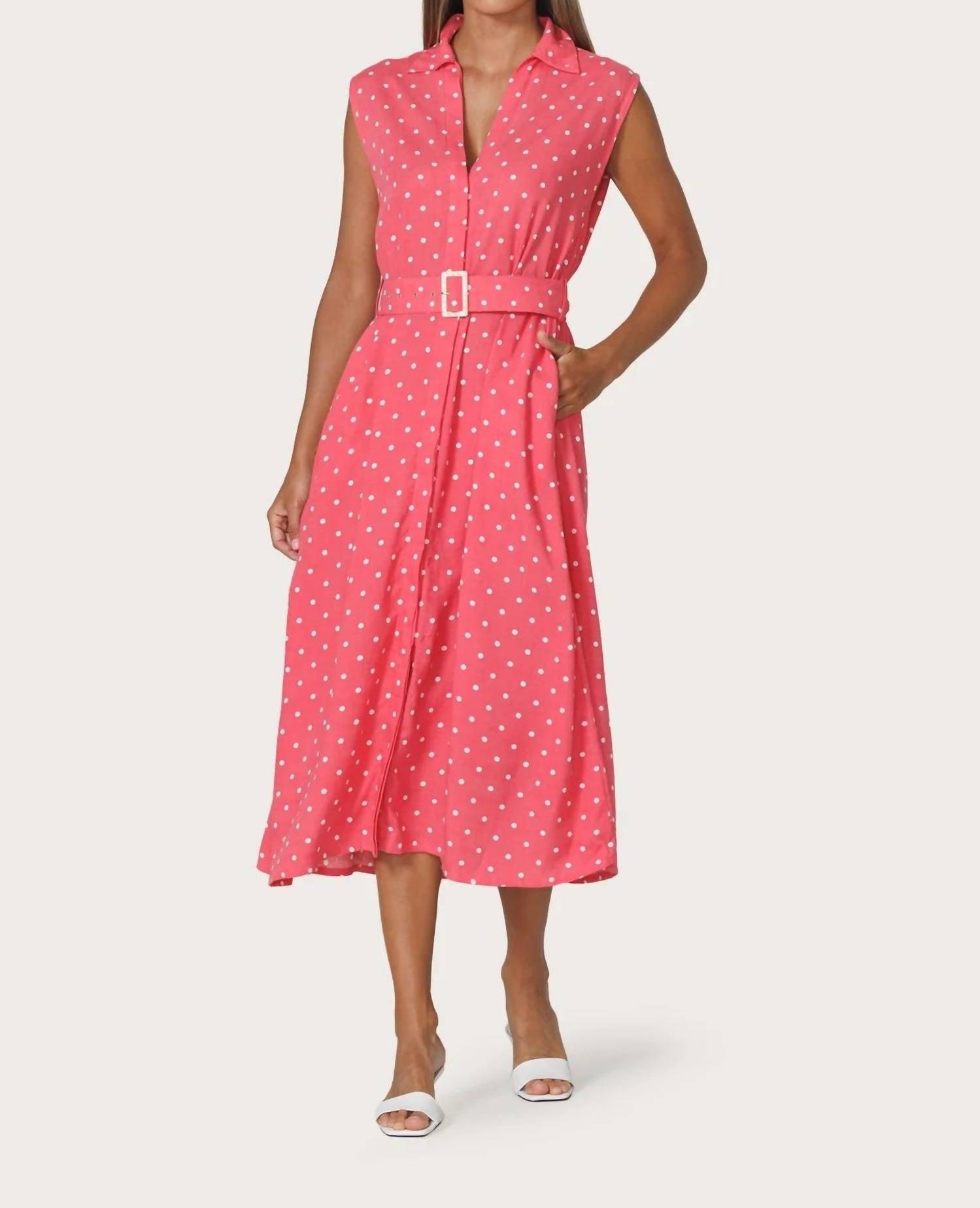 chinese dress ladies MELODY LINEN MAXI DRESS IN GLACIAL LINEN – Inanna Boutique main image 0