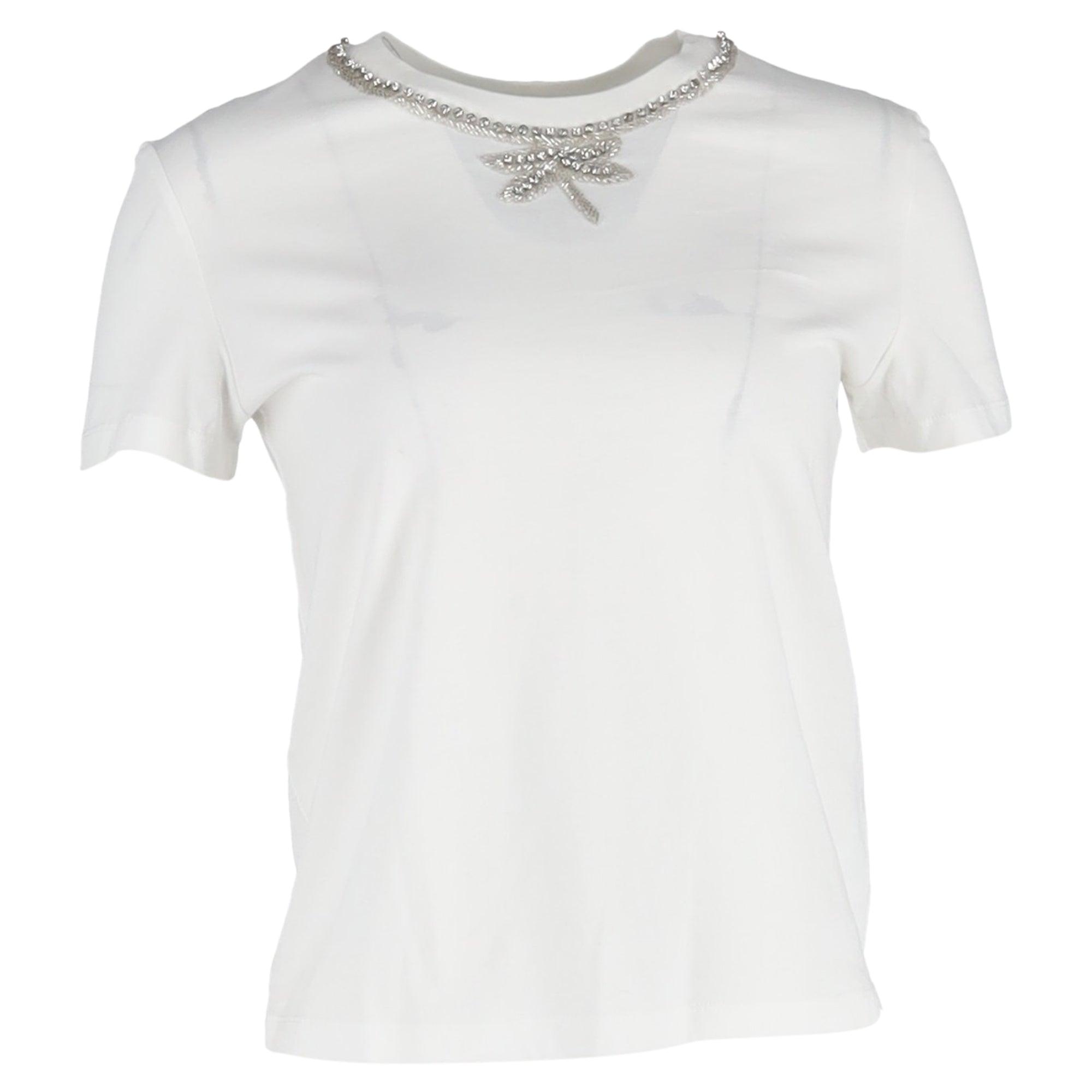 Maje Paris rhinestone T-shirt White For Women | Maje