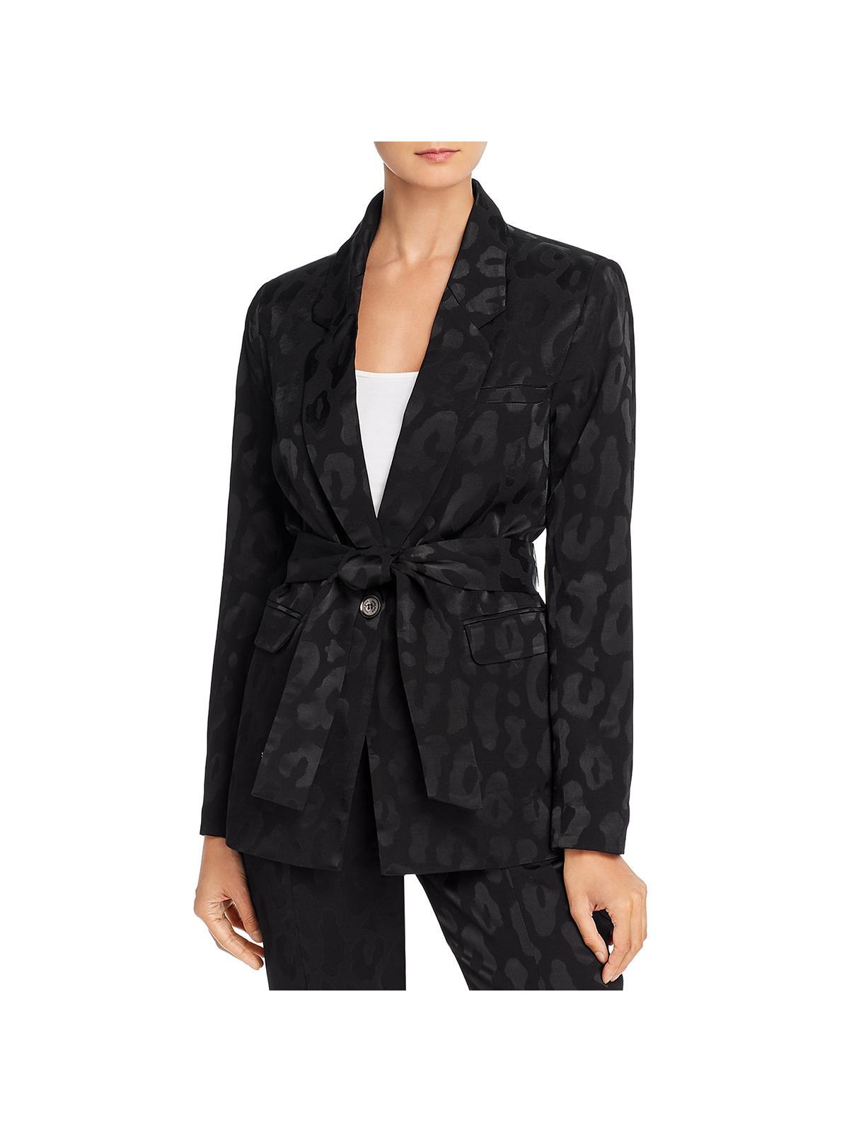 Anine Bing Tate Belted Suit Separate Blazer in Black | Lyst