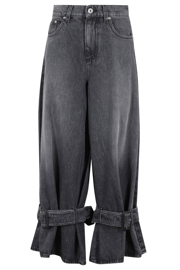 デニム・ジーパン JW ANDERSON Black Denim Wide-Leg Jeans JW Anderson - Bucket Denim Jeans | HBX - Globally Curated