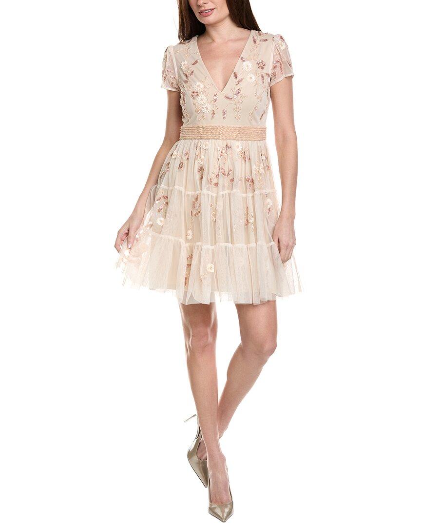 adrianna papell short sleeve sequin cocktail dress Adrianna Papell Scoop Back Sequin Gown