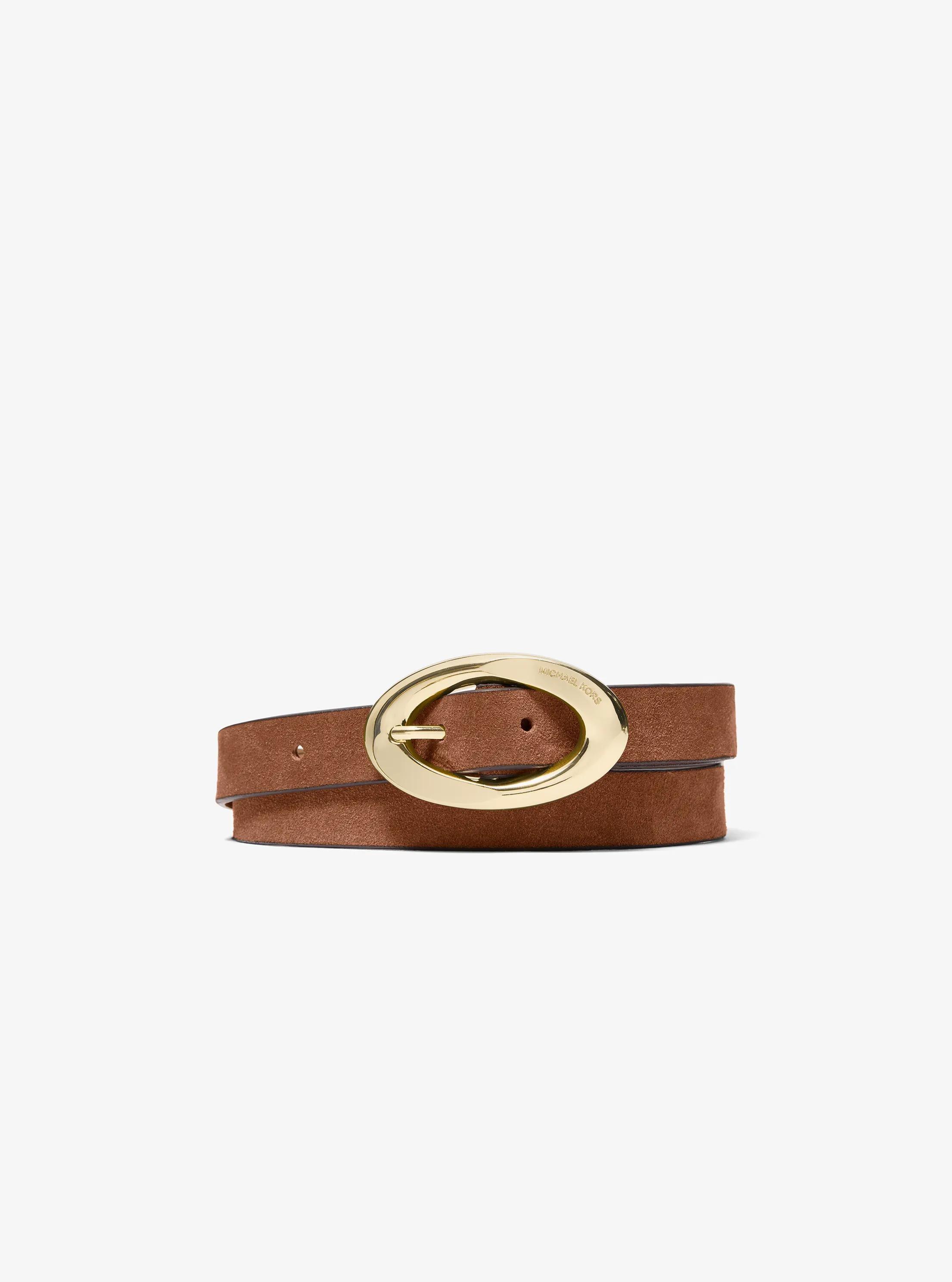 Michael Kors Circle Perforated Suede Leather Belt Michael Kors Women main image 4