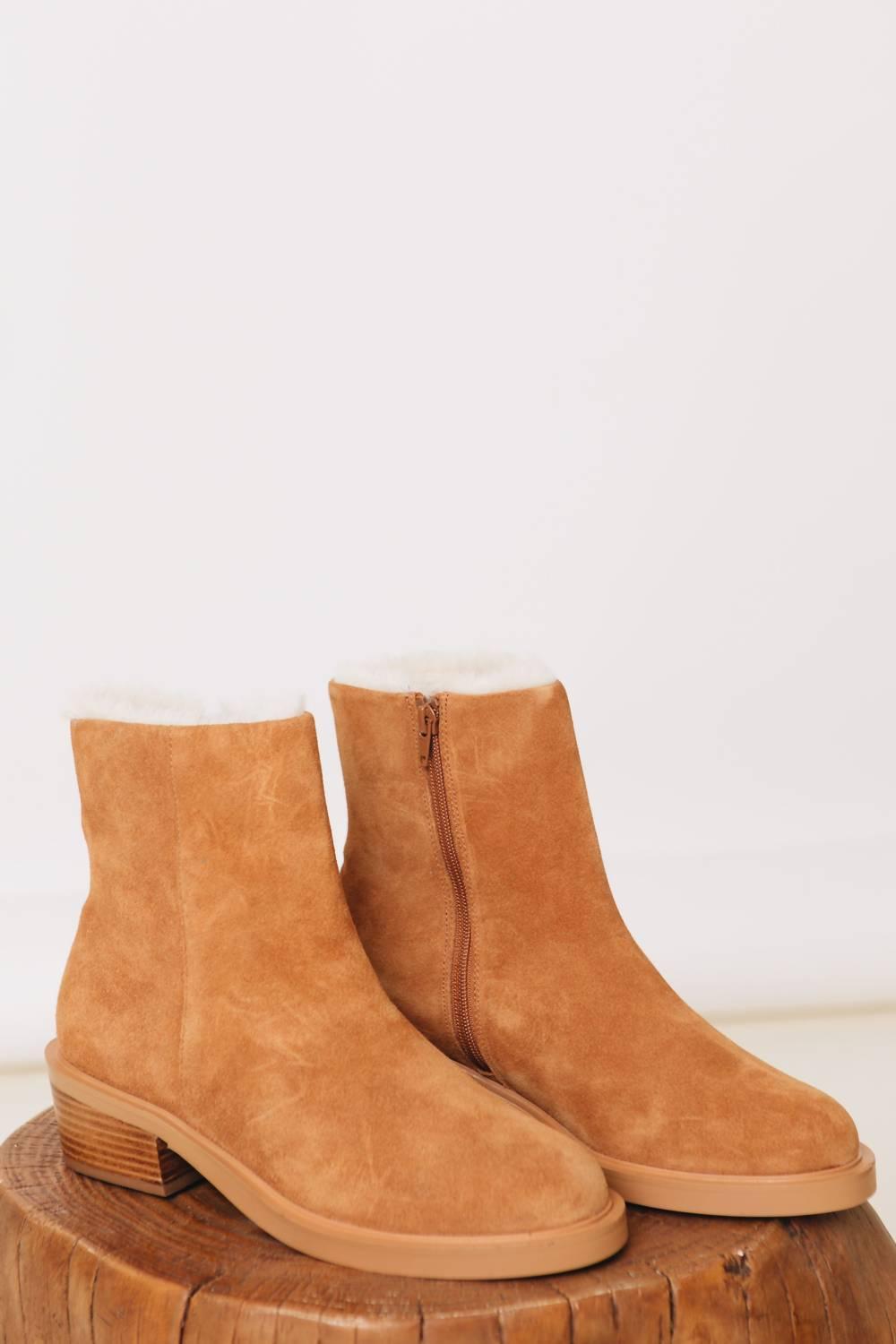 Genuine suede boots clearance
