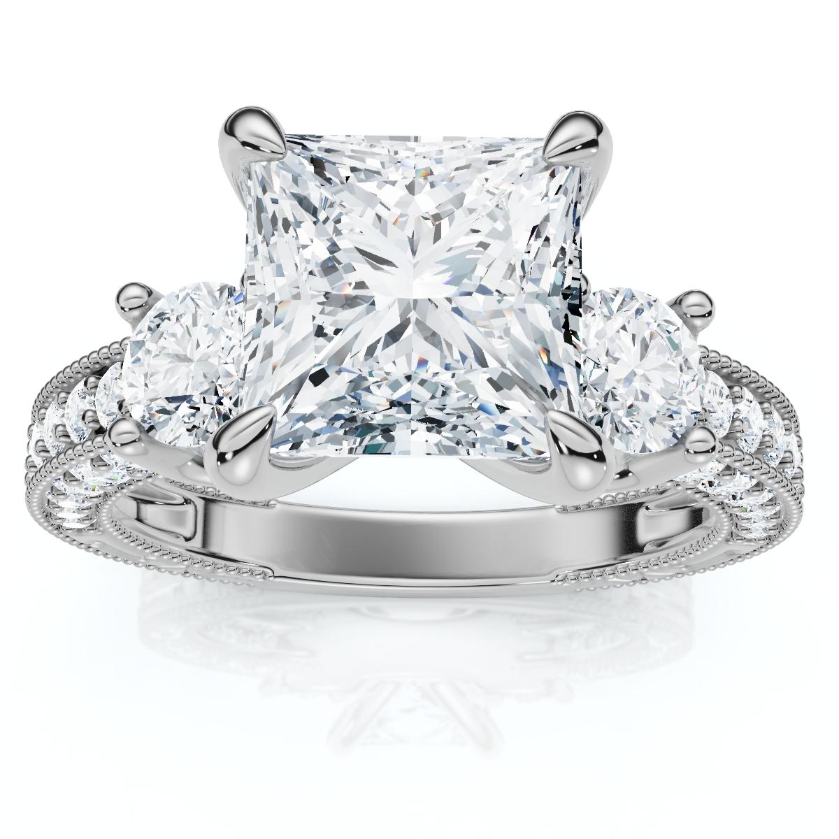 princess cut pompeii bridal sets