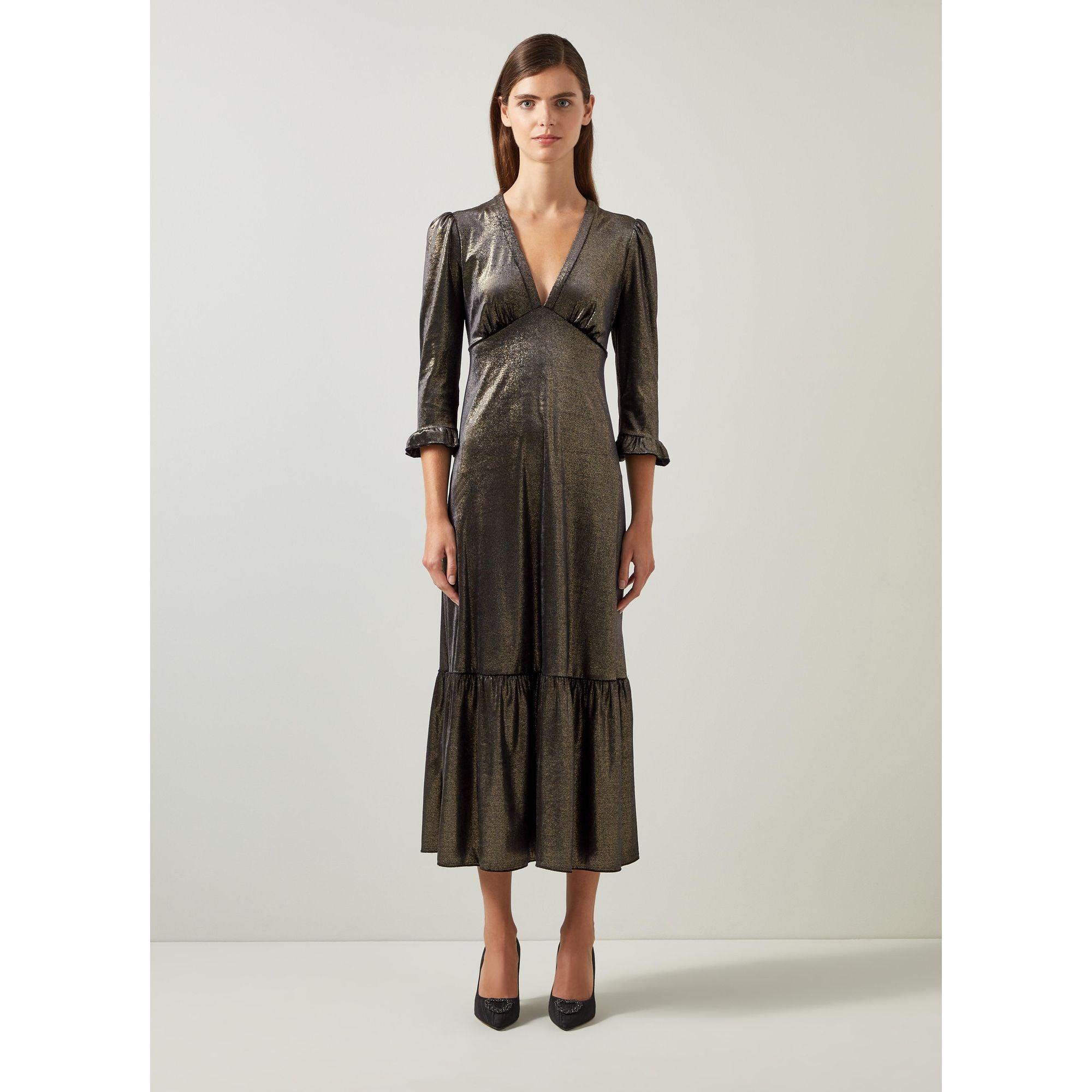 【LK BENNETT】イゾルデ コットン ボイル ドレス Soleil Blue Seersucker Check Cotton-Rich Dress | Clothing