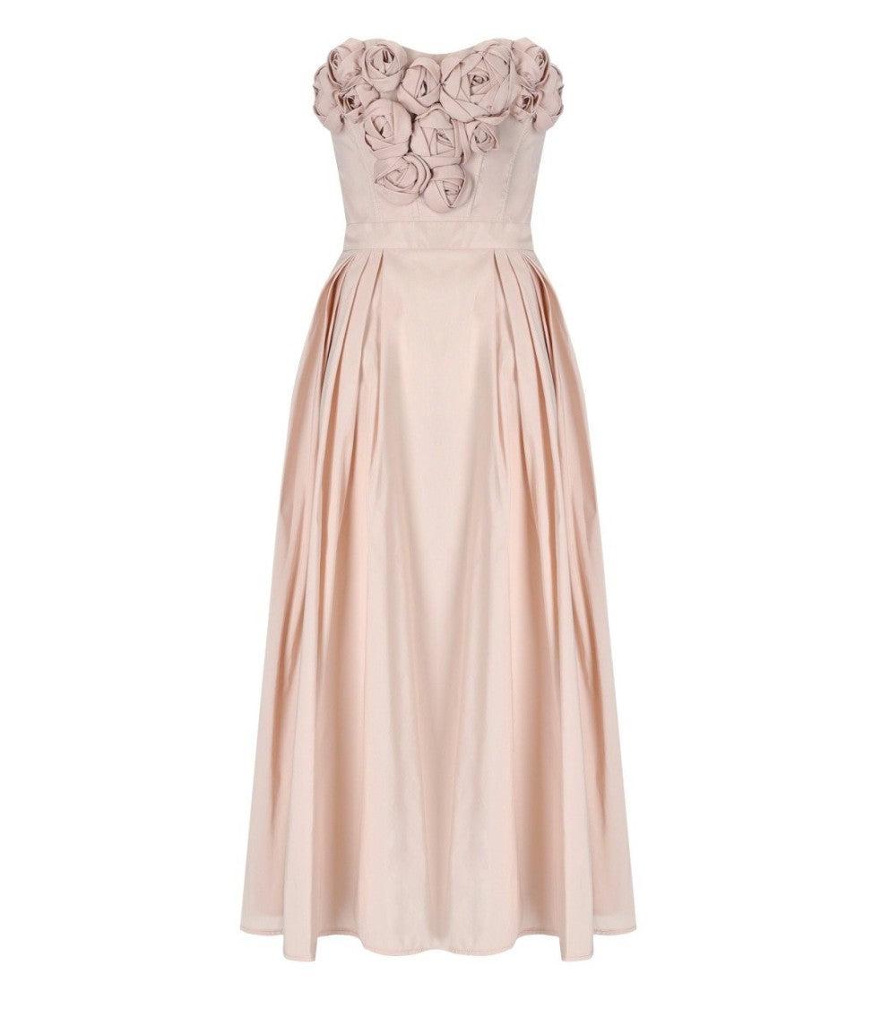 elisabetta franchi dress pink Elisabetta Franchi Pleated A-Line Dress  Pink