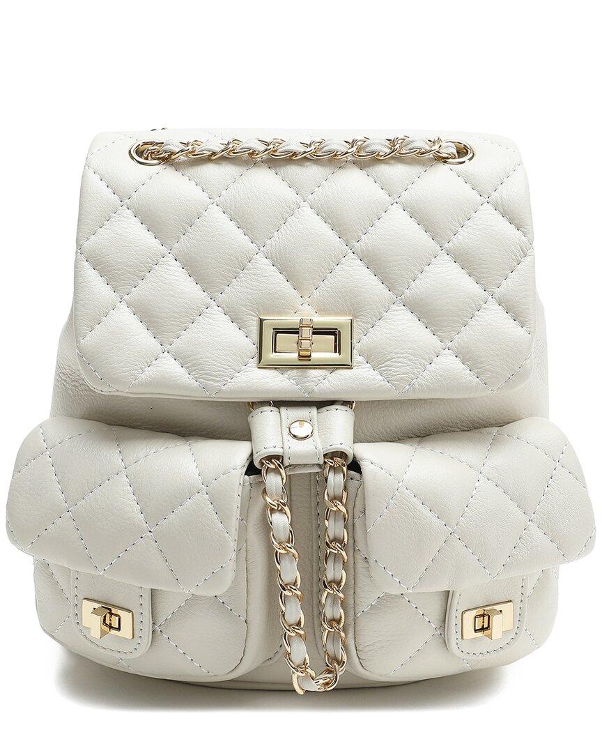 Tiffany & Fred Quilted Sheepskin Leather Crossbody Bag