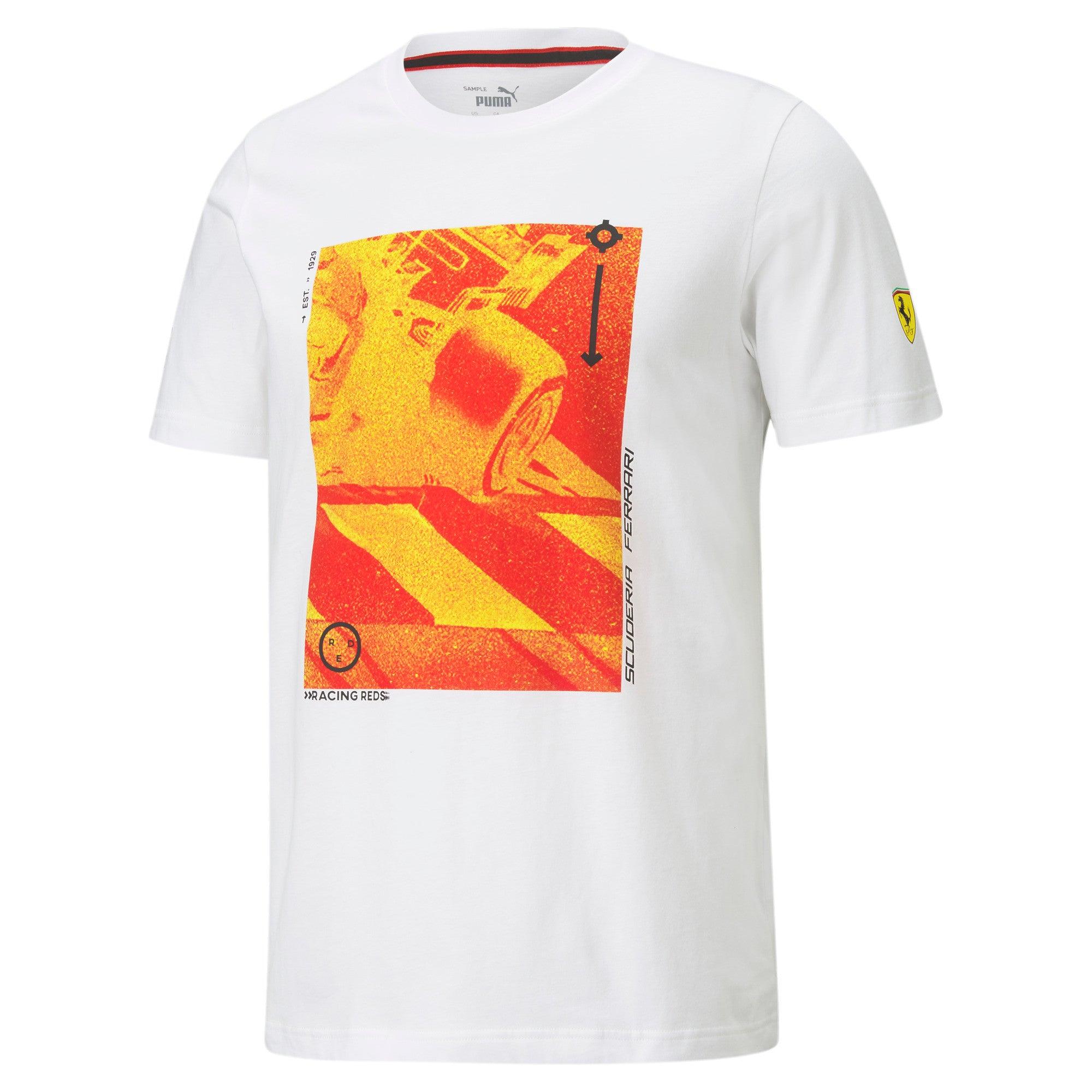 Puma Men's Ferrari Racing Graphic T-Shirt - Tan - M Each