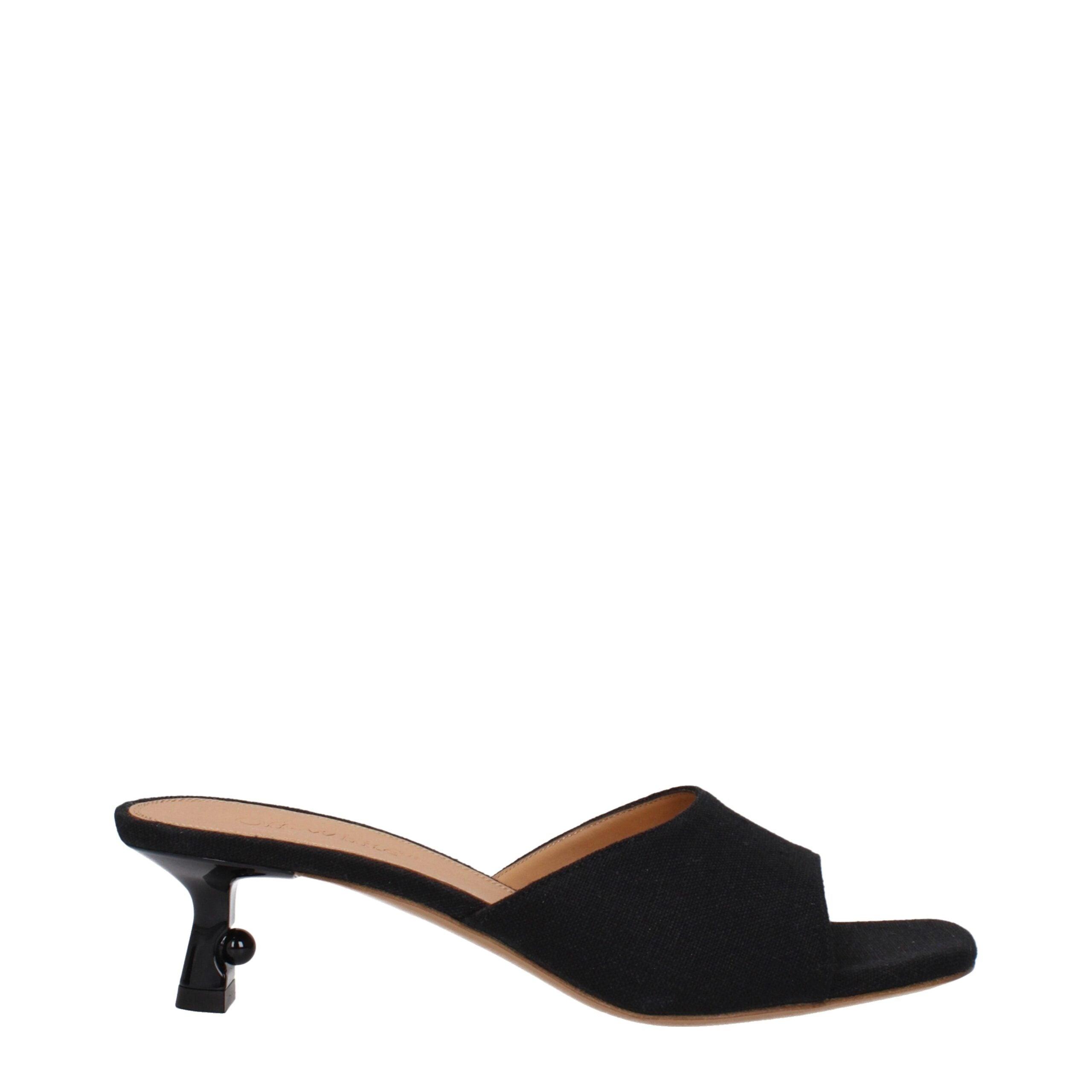 サンダル・ミュール OFF WHITE Women Sandals OWIH055S24LEA0021072 Black multicolour-cloth-off-white-