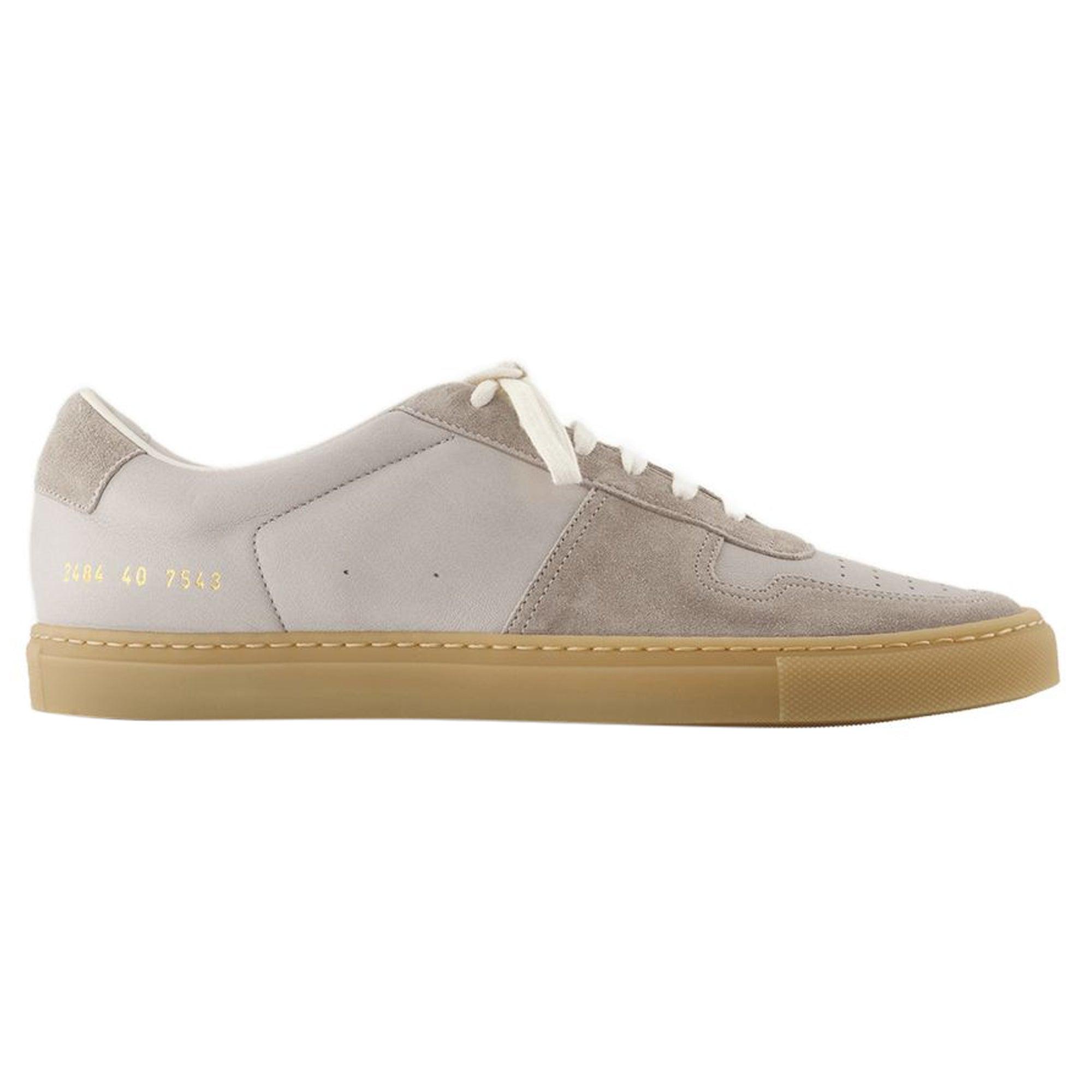 スニーカー Bball Duo Slim Sneakers - COMMON PROJECTS - Leather - Grey Common Projects - BBall Duo Gray Leather & Suede Sneaker