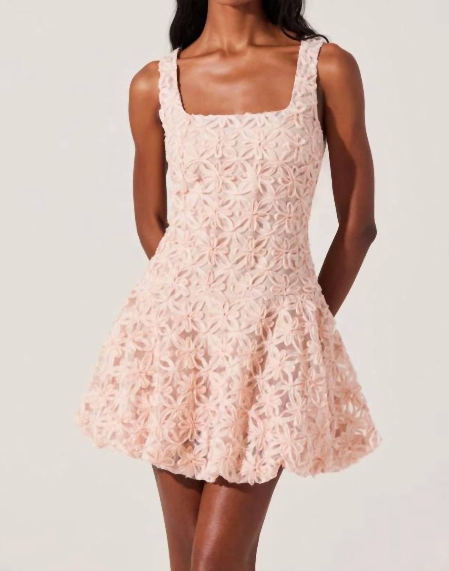 navy blue dress for baby girl ASTR the Label White Lace A Line Midi Dress main image 0