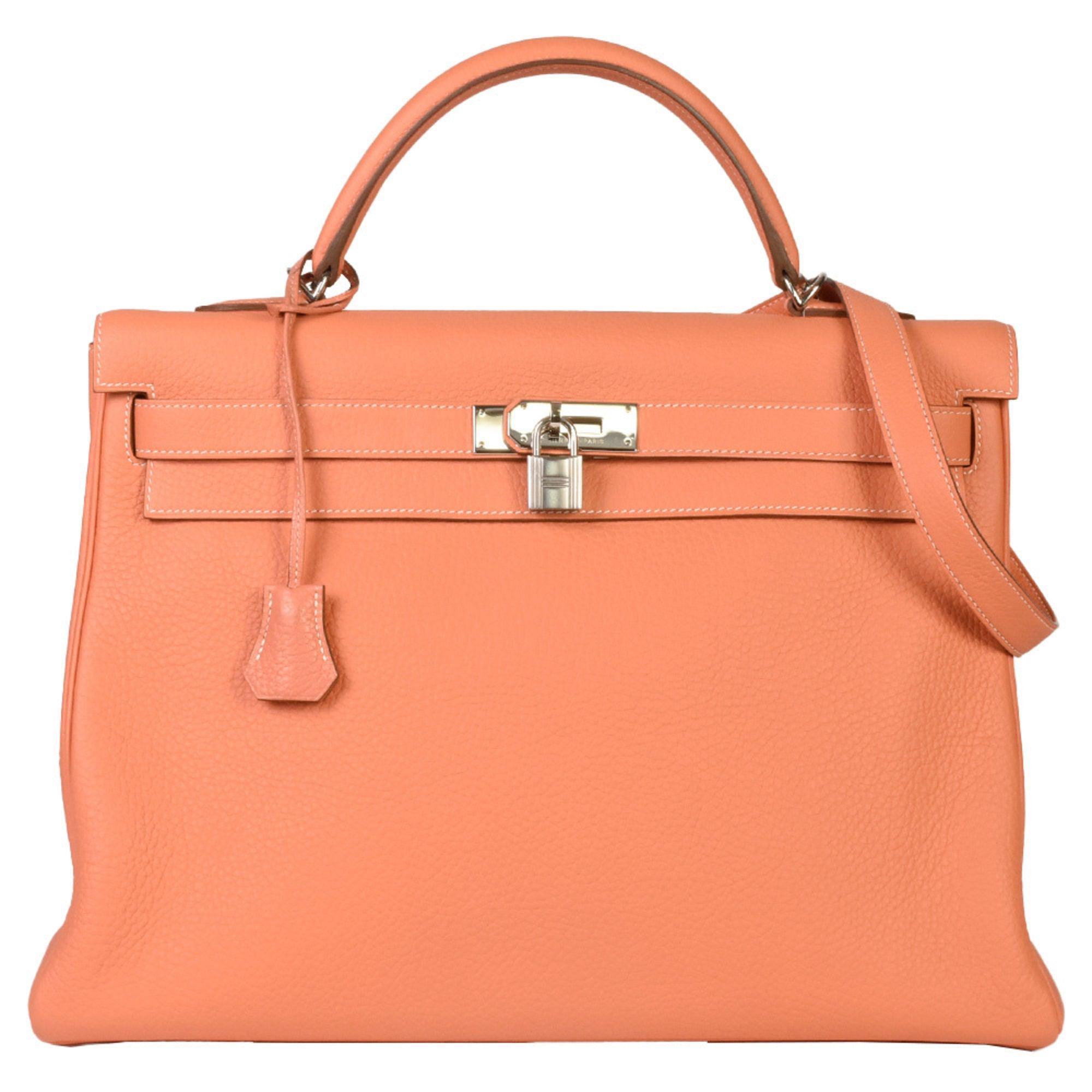 Hermes Birkin Taurillon Clemence 40 Orange - US