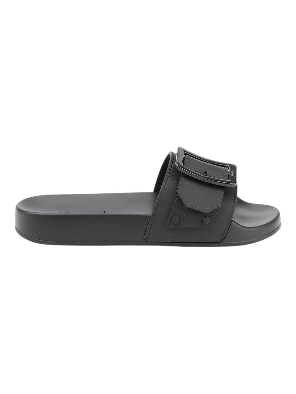 Bally Jeline 6231191 Rubber Slide Sandals in Black | Lyst