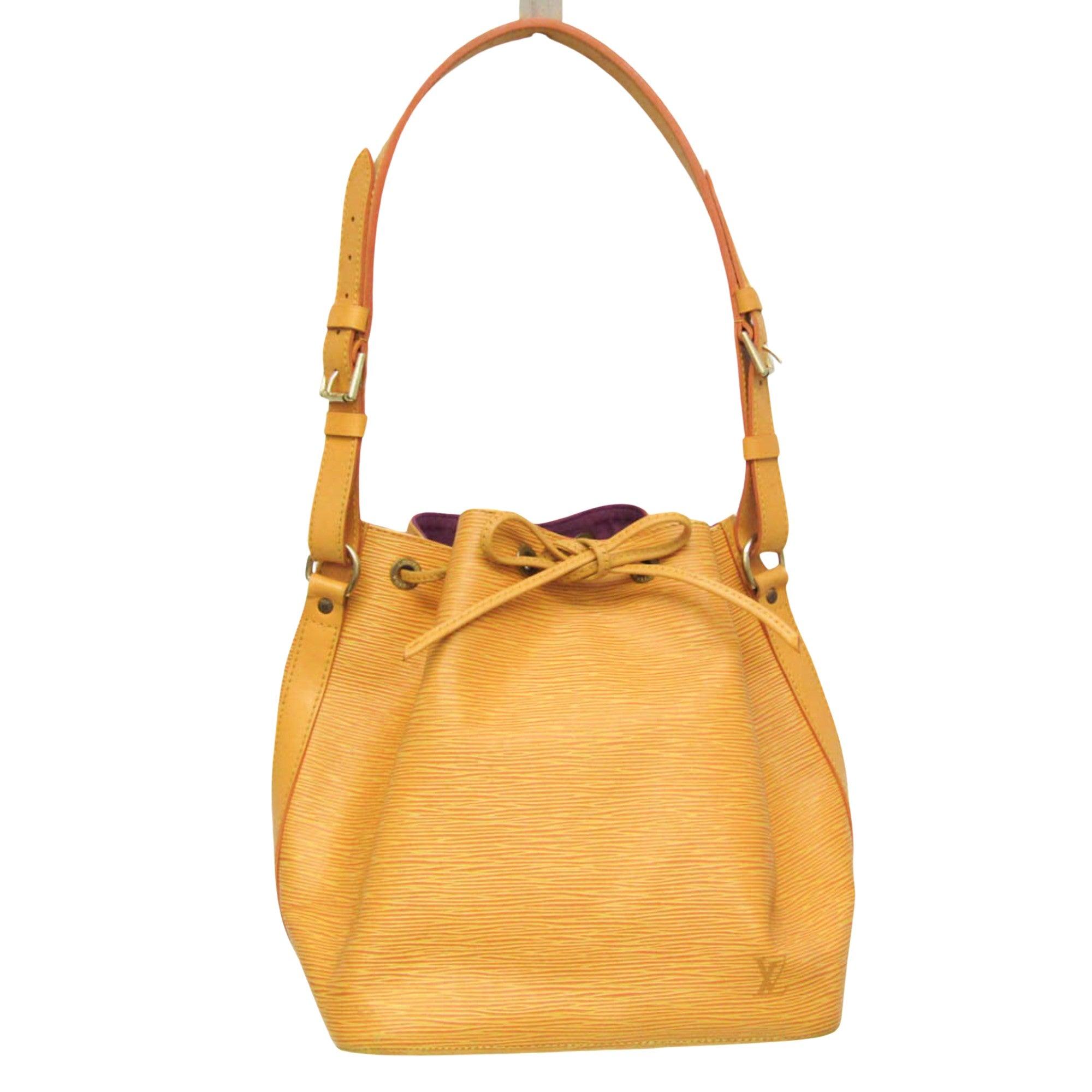 Louis Vuitton Noe Leather Shoulder Bag (pre-owned) in Orange | Lyst