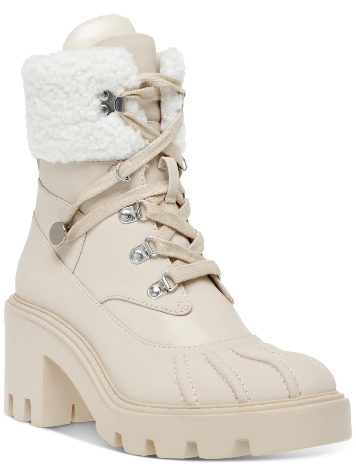 Steve Madden Northern Faux Fur Lug Sole Combat & Lace-up Boots in ...