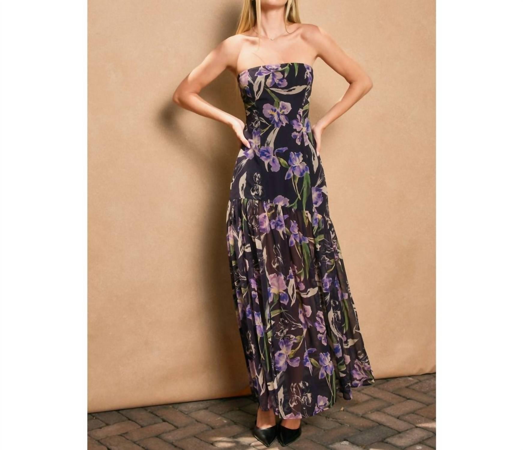 Dress Forum Floral Drop Waist Maxi Dress