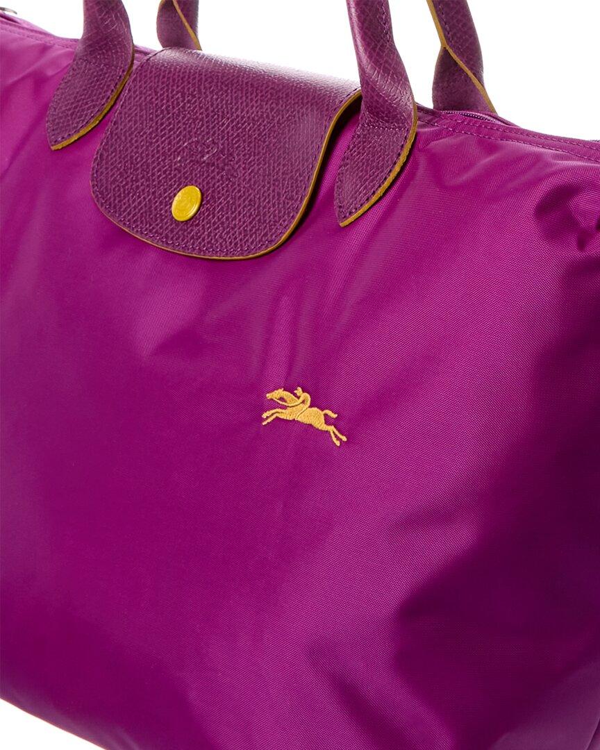 Longchamp Le Pliage Purple Nylon Hobo Shoulder Bag